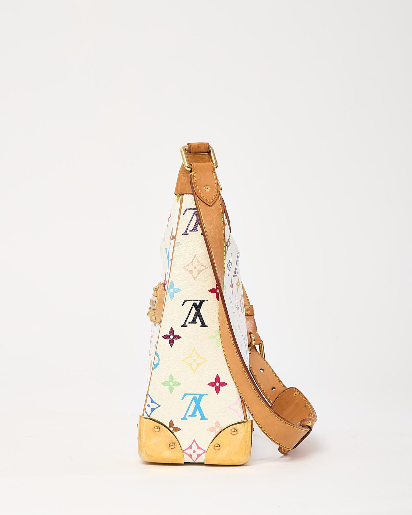 Louis Vuitton White Murakami Monogram Multicolor Boulogne Crossbody