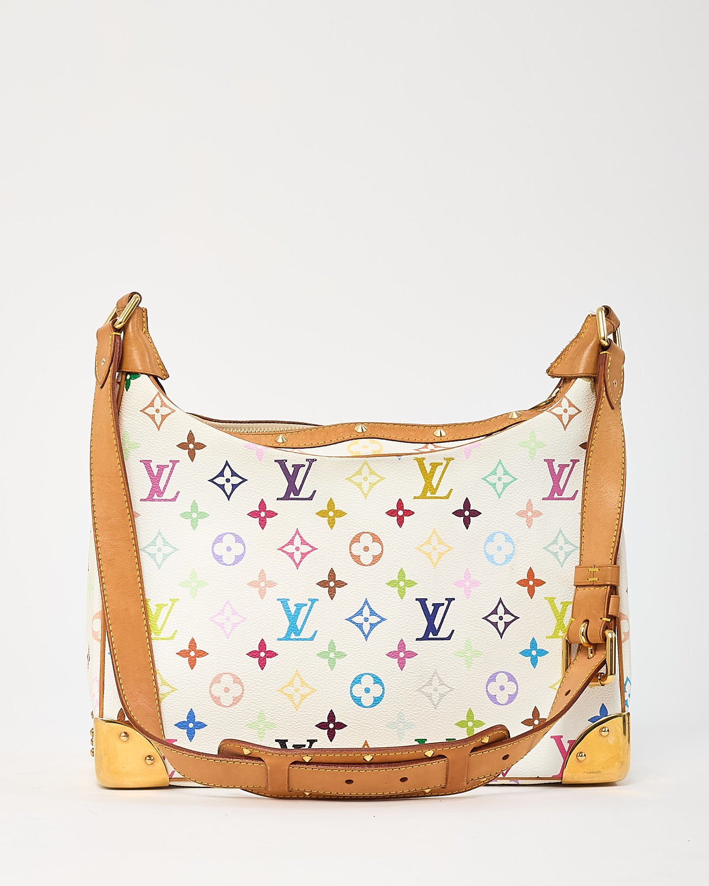 Louis Vuitton White Murakami Monogram Multicolor Boulogne Crossbody
