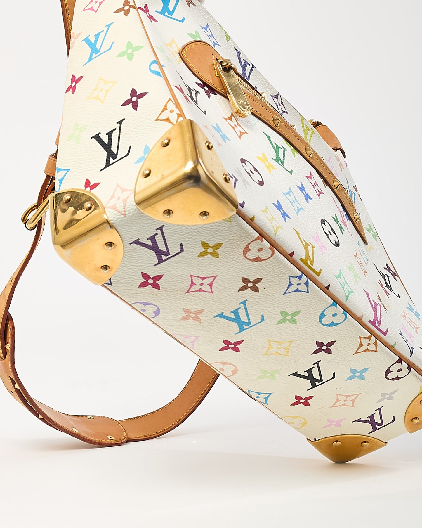 Louis Vuitton White Murakami Monogram Multicolor Boulogne Crossbody