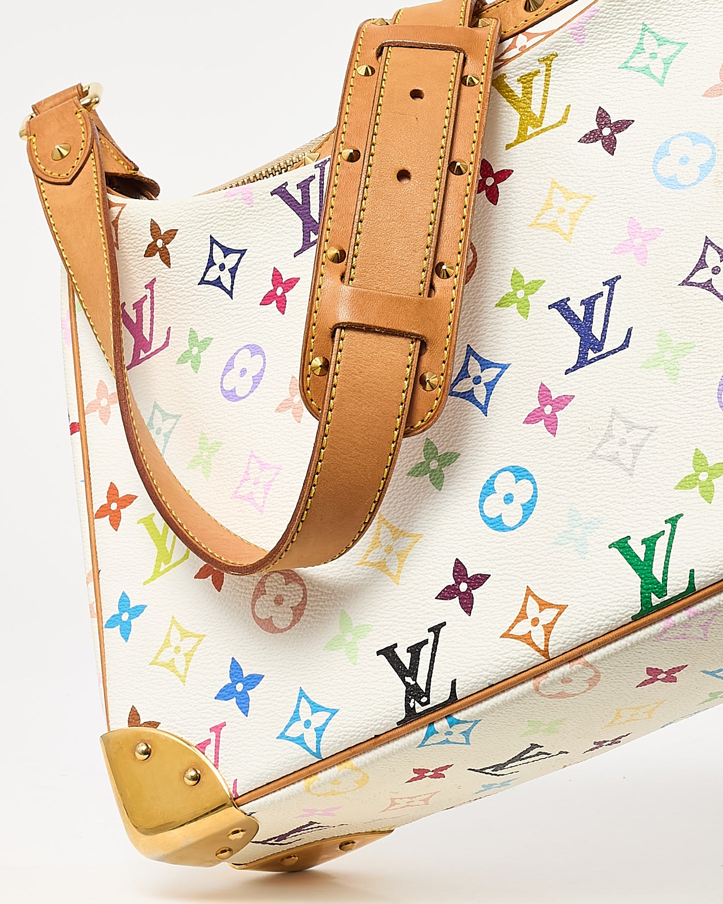 Louis Vuitton White Murakami Monogram Multicolor Boulogne Crossbody