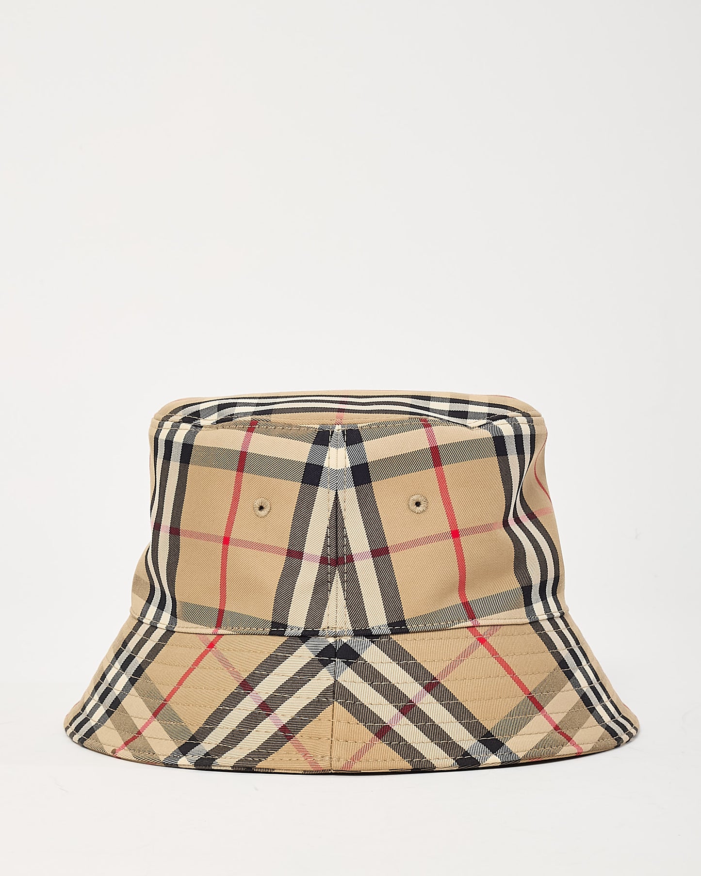 Burberry Archive Beige Vintage Check Technical Cotton Bucket Hat - S
