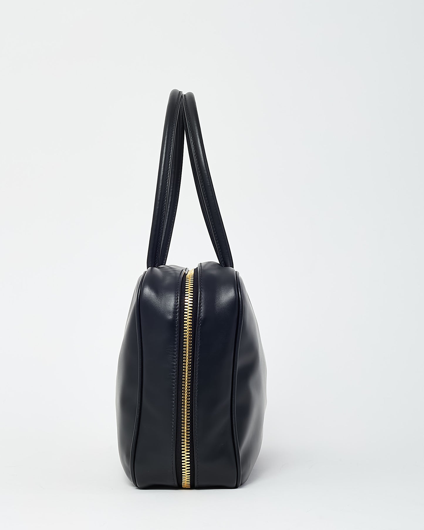 Miu Miu Black Leather Large Beau Shoulder Bag