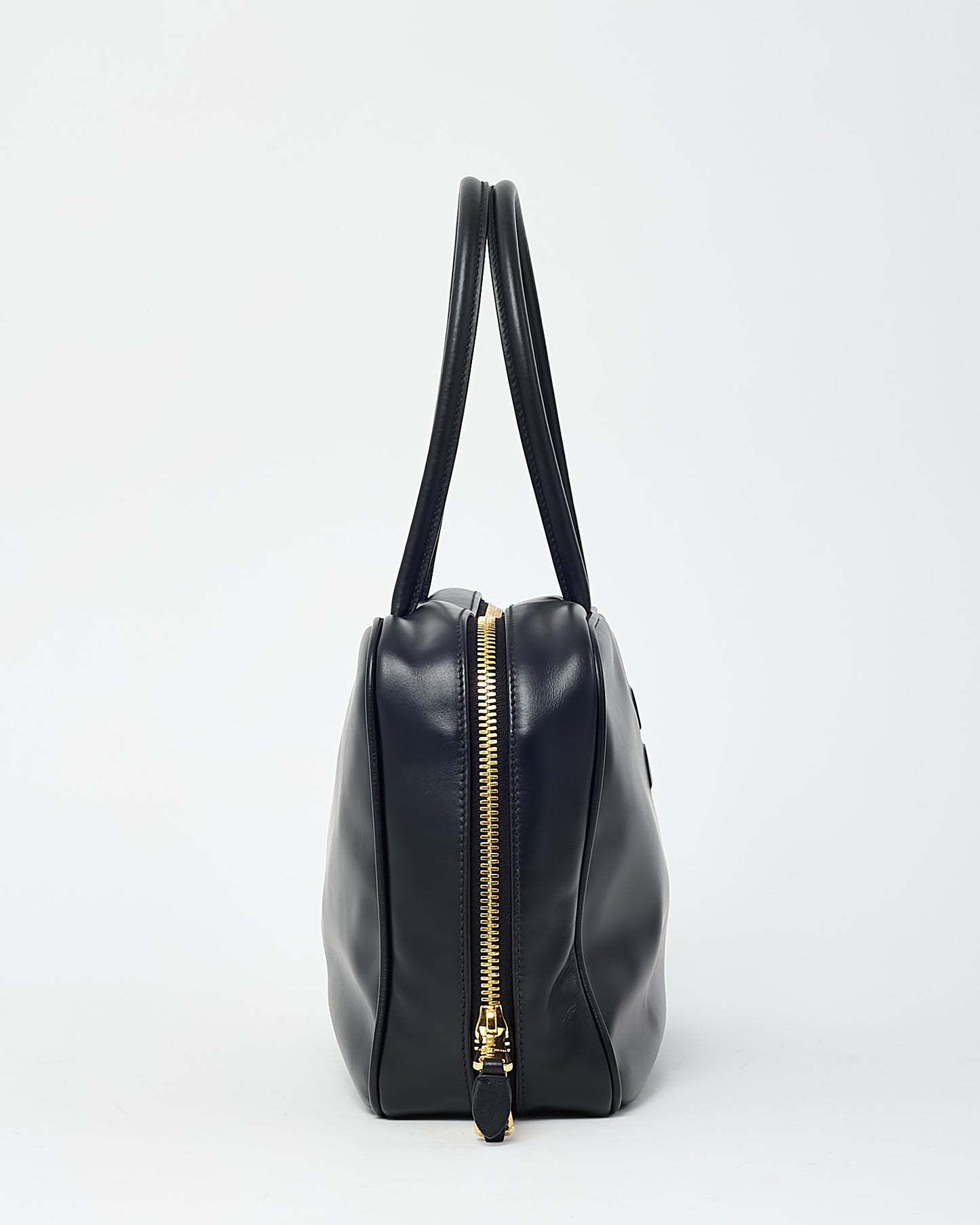 Miu Miu Black Leather Large Beau Shoulder Bag