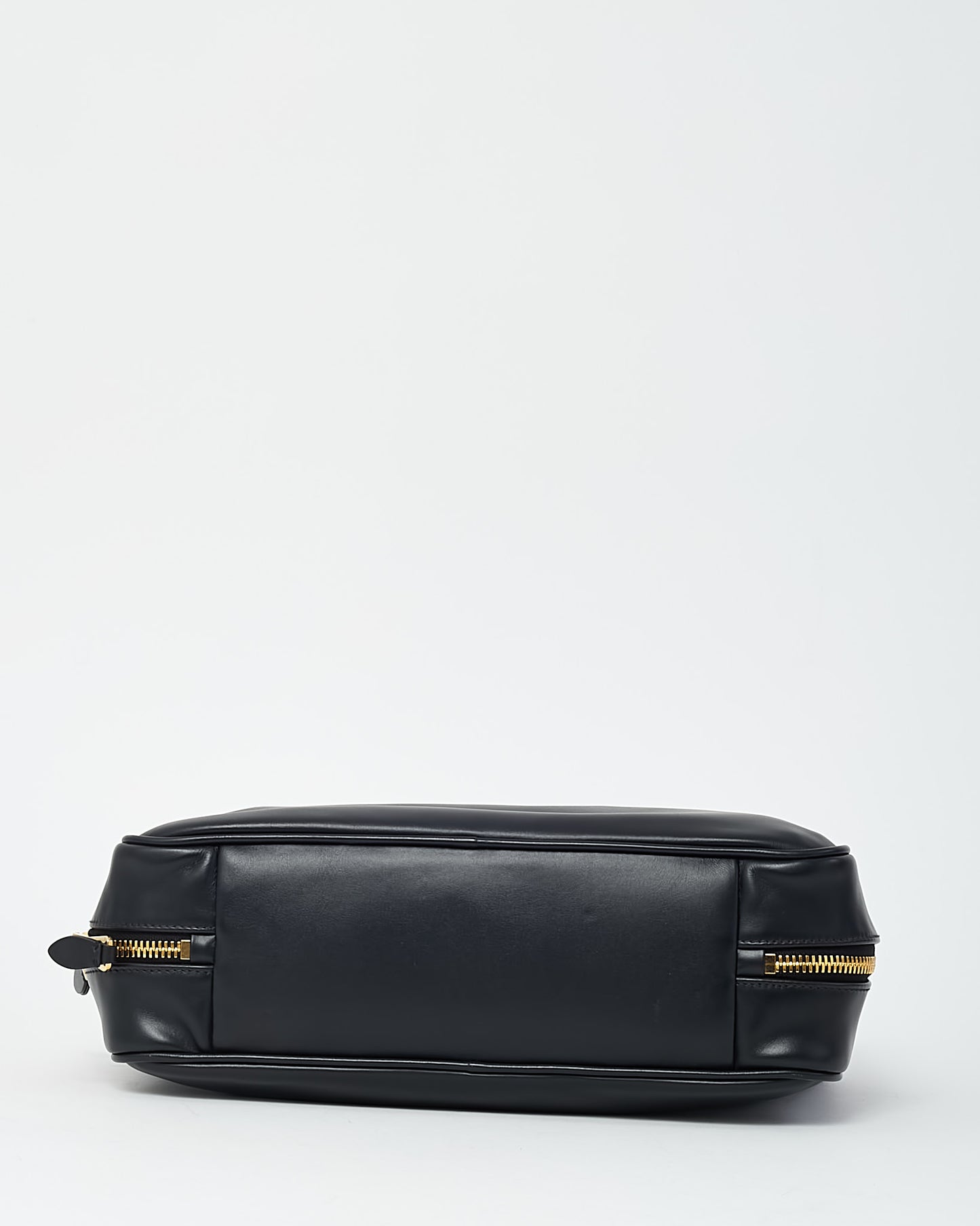 Miu Miu Black Leather Large Beau Shoulder Bag