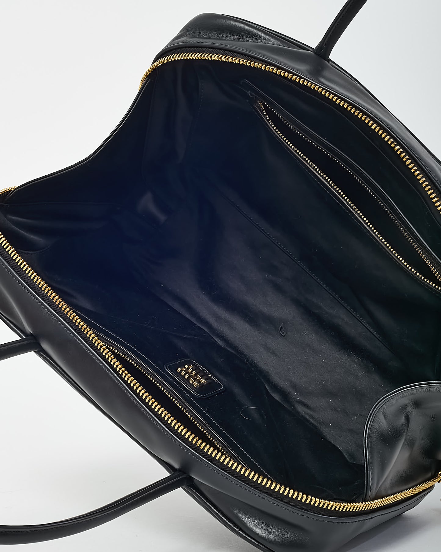 Miu Miu Black Leather Large Beau Shoulder Bag