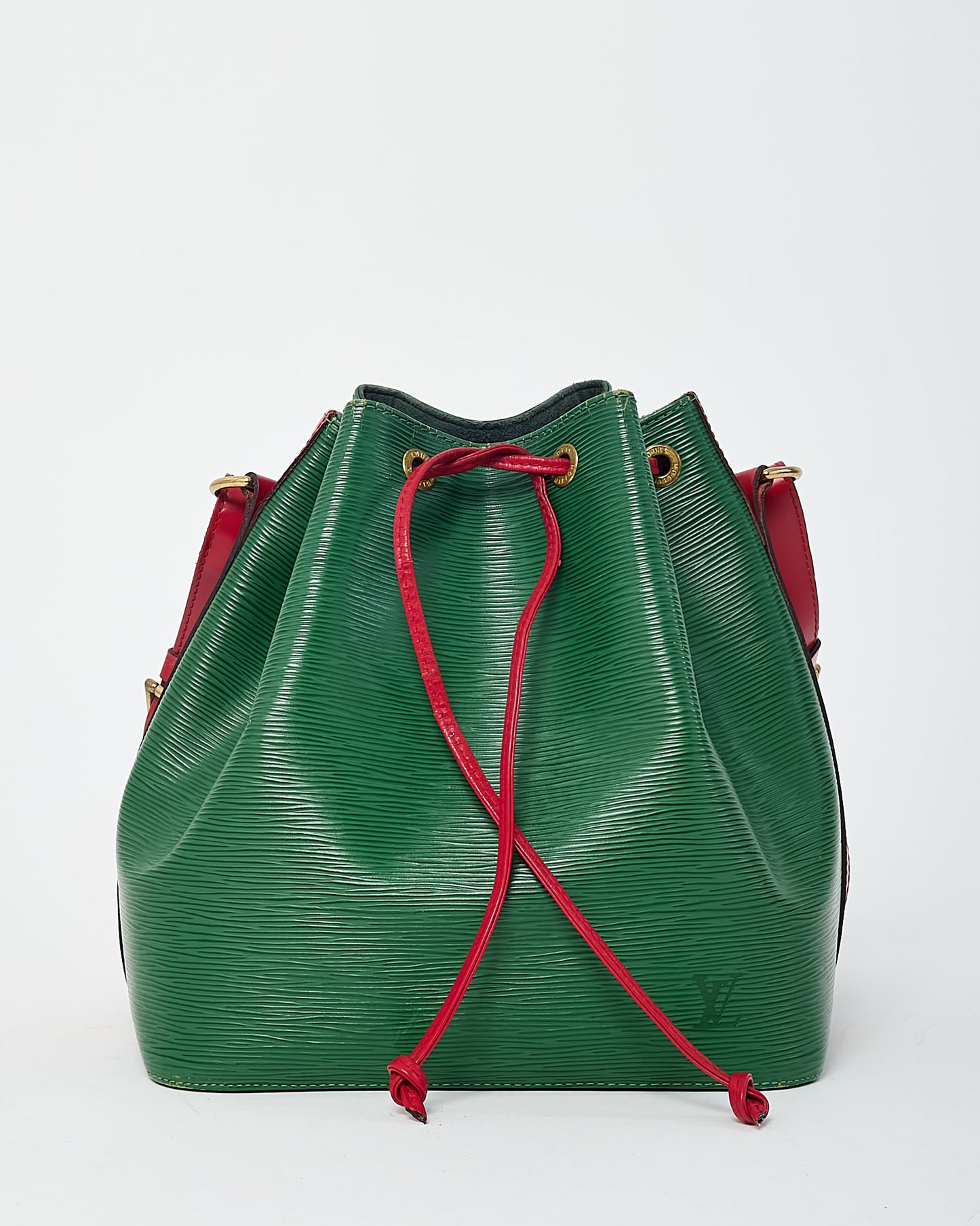 Louis Vuitton Green and Red Epi Leather Noe PM Handbag