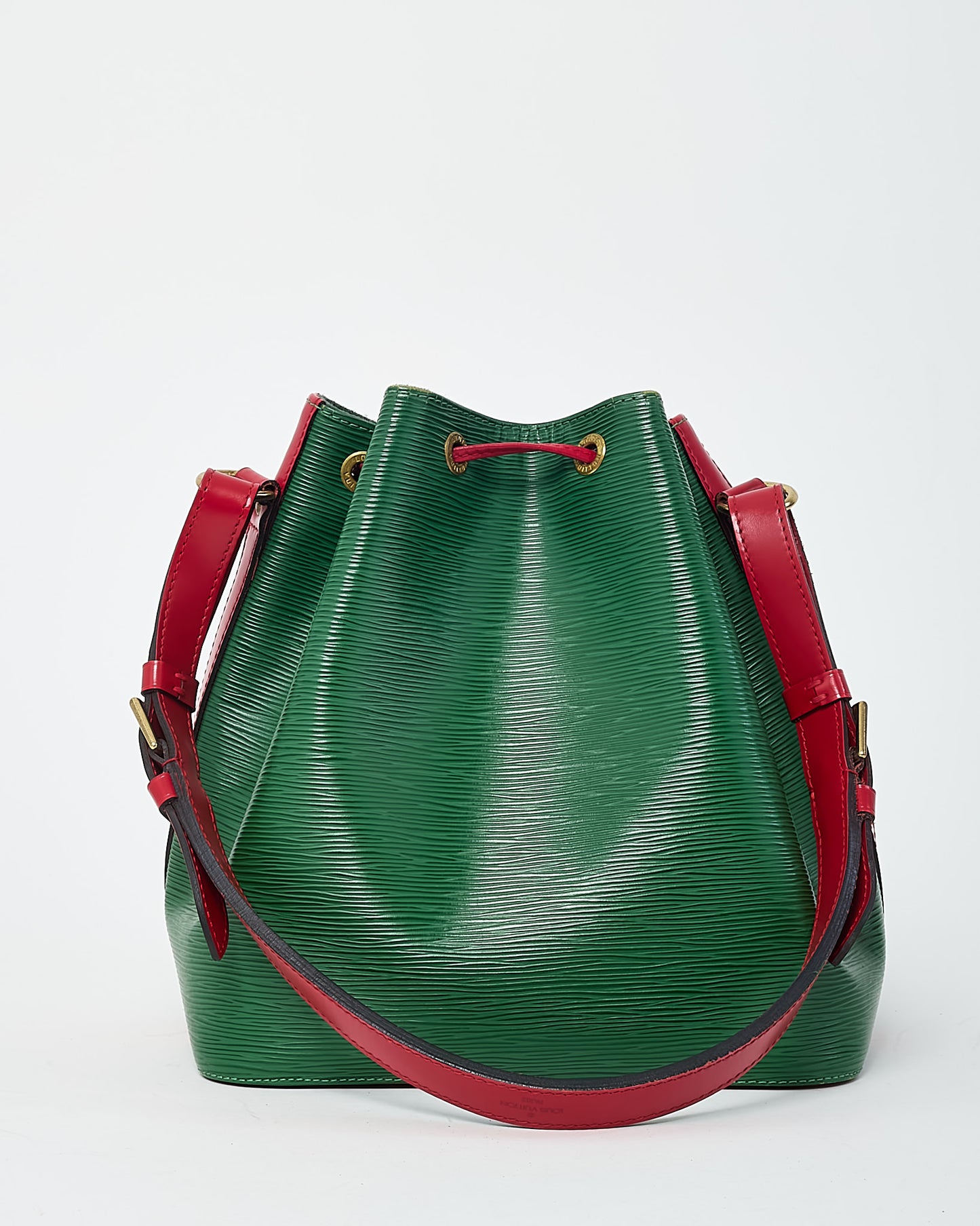 Louis Vuitton Green and Red Epi Leather Noe PM Handbag