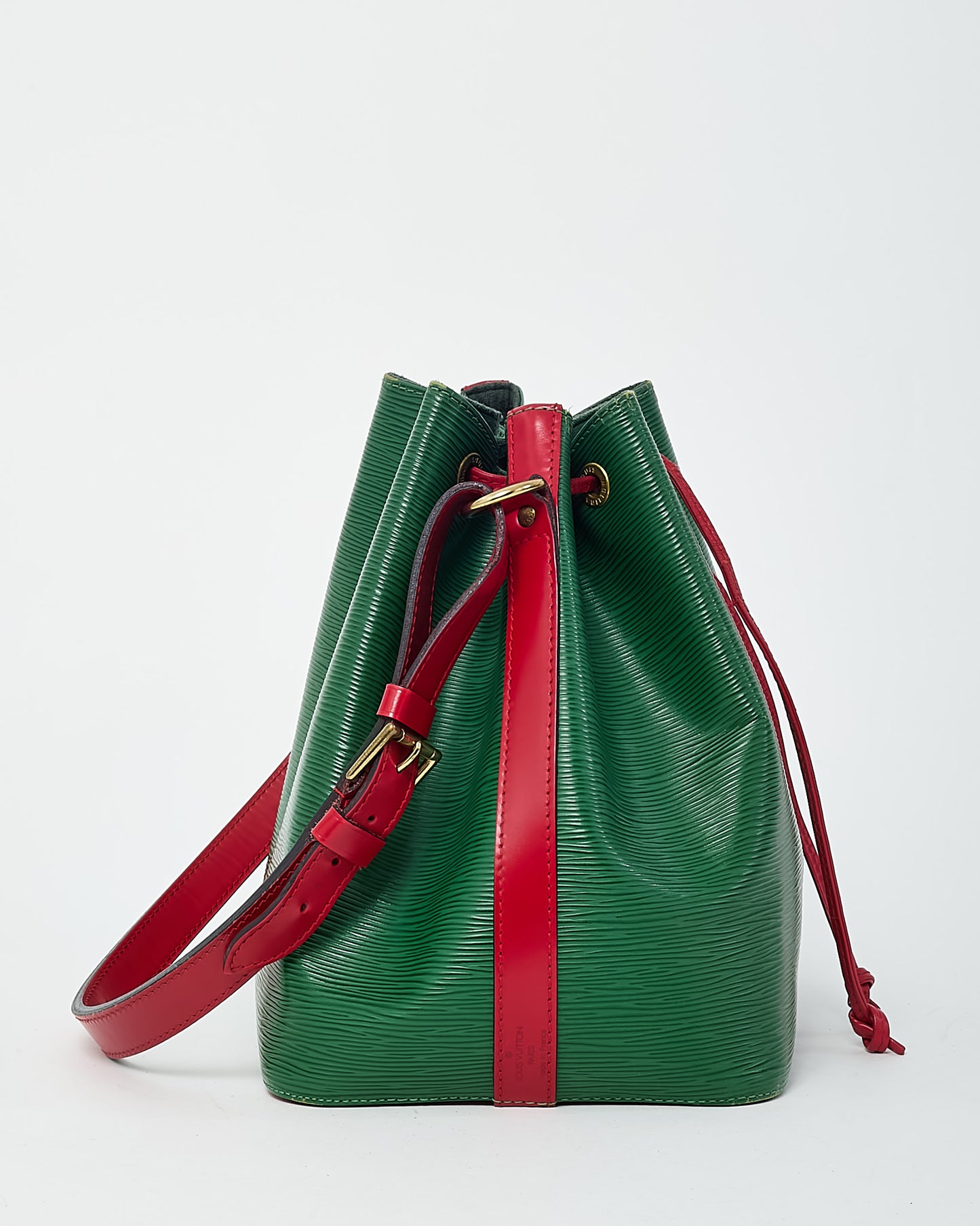 Louis Vuitton Green and Red Epi Leather Noe PM Handbag
