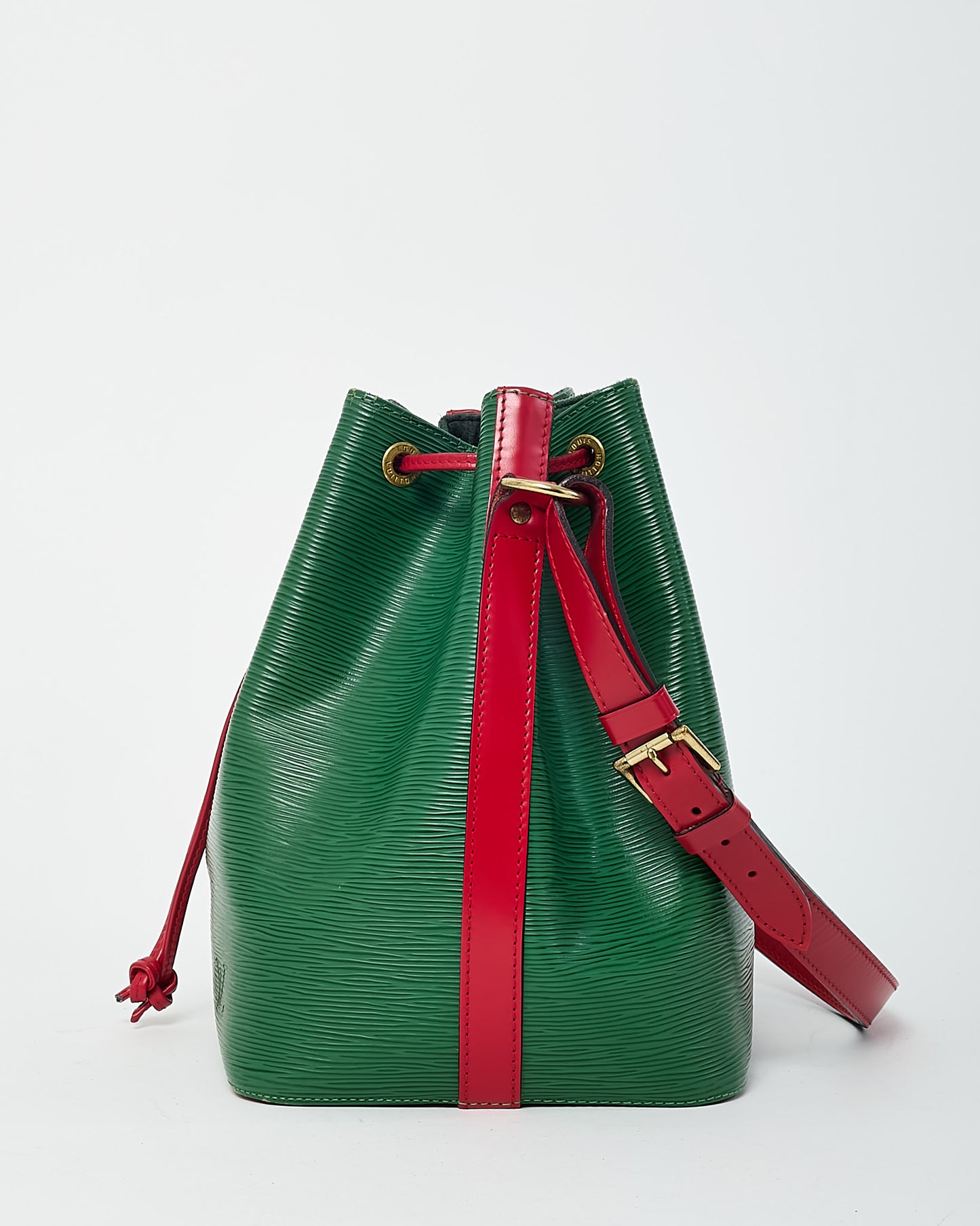 Louis Vuitton Green and Red Epi Leather Noe PM Handbag
