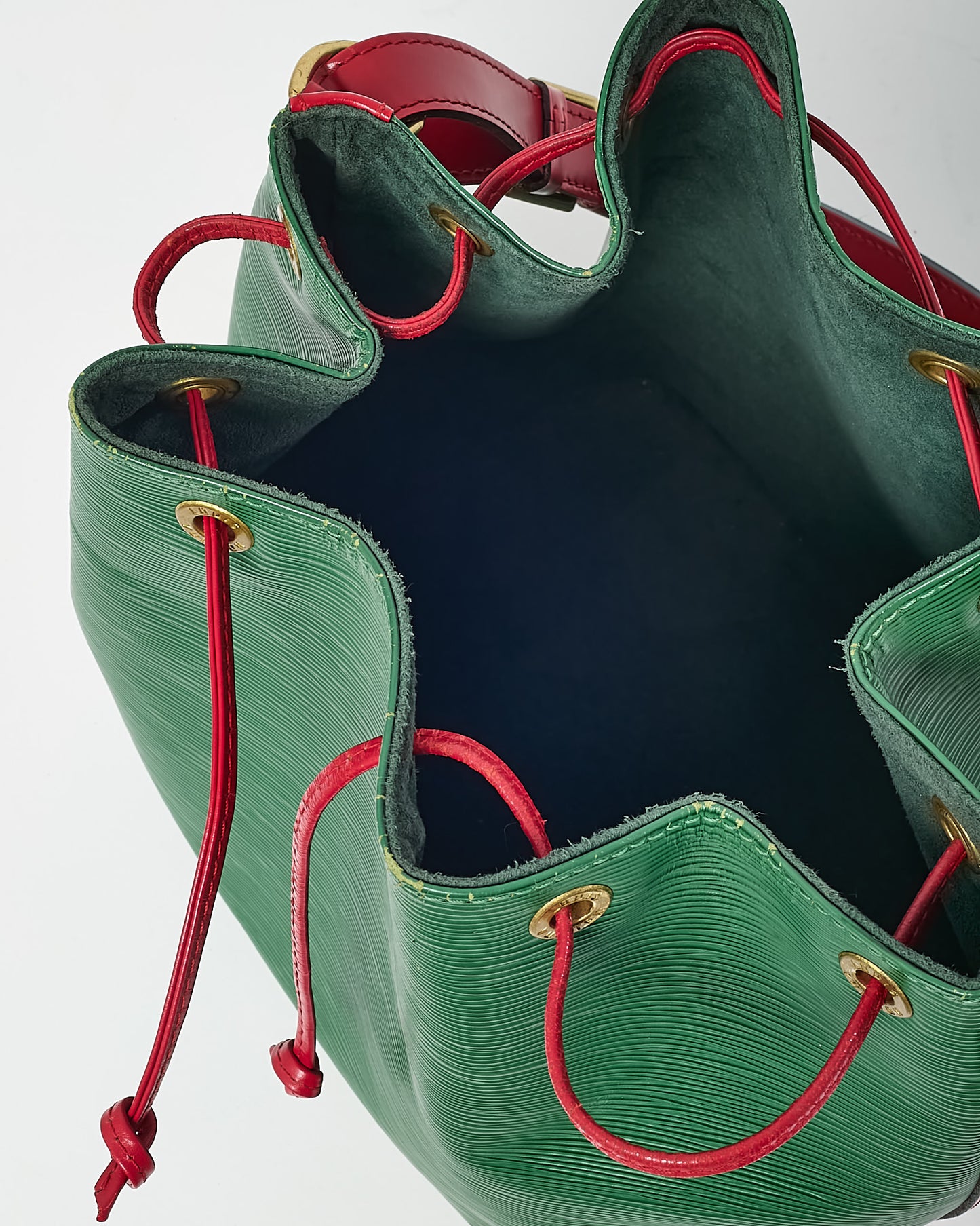Louis Vuitton Green and Red Epi Leather Noe PM Handbag