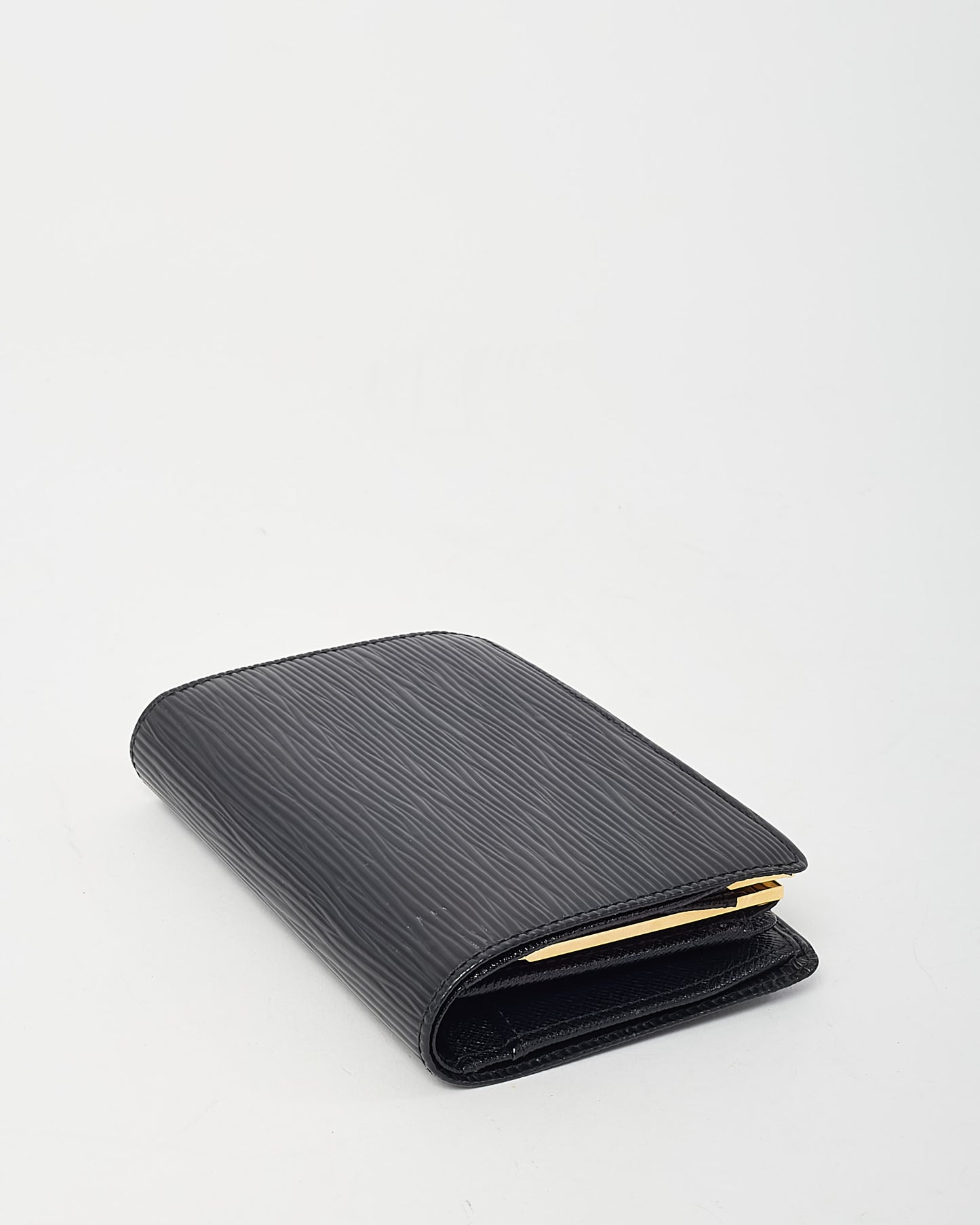 Louis Vuitton Black Epi Leather French Wallet