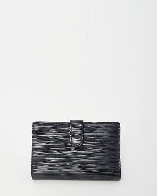 Louis Vuitton Black Epi Leather French Wallet