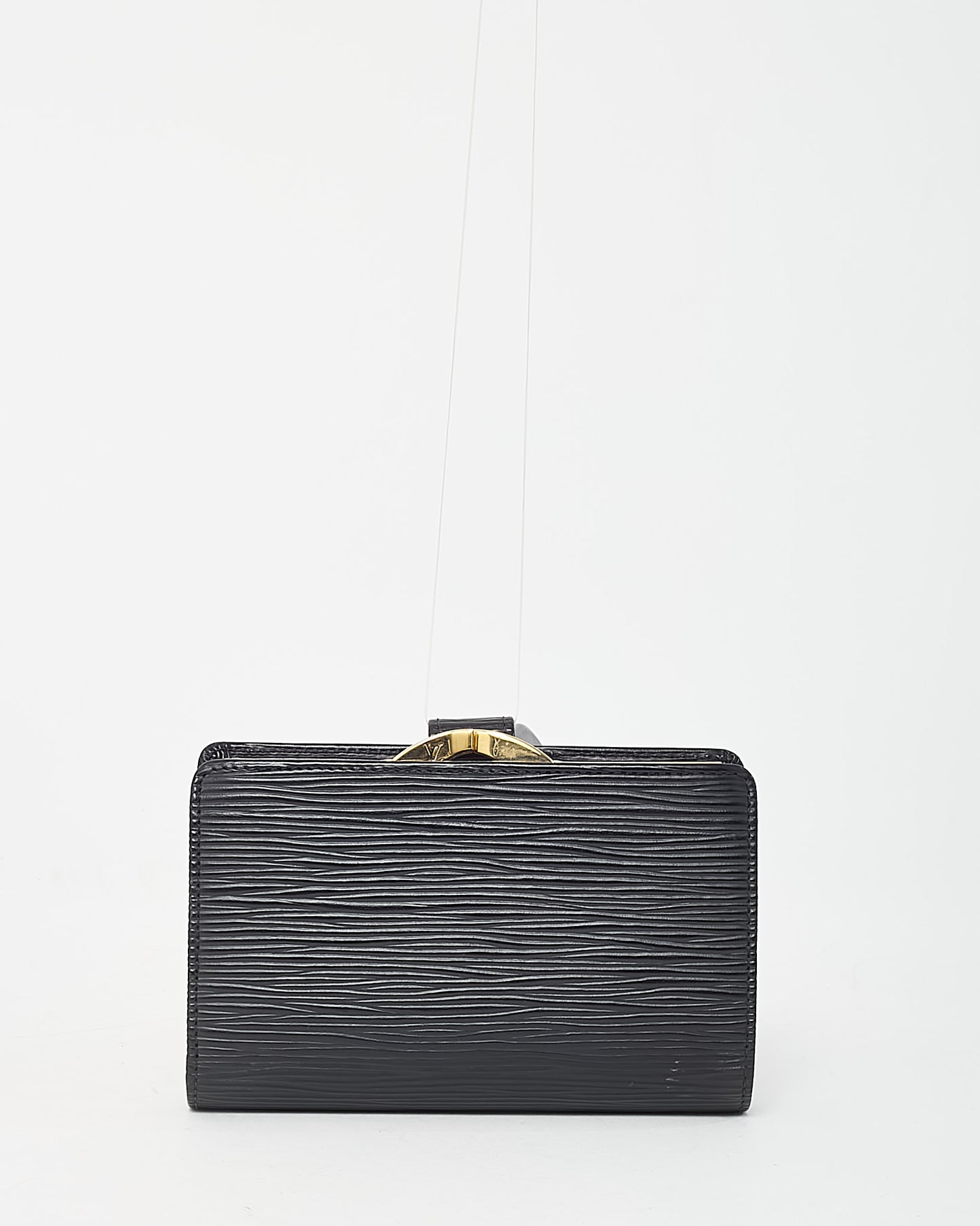 Louis Vuitton Black Epi Leather French Wallet