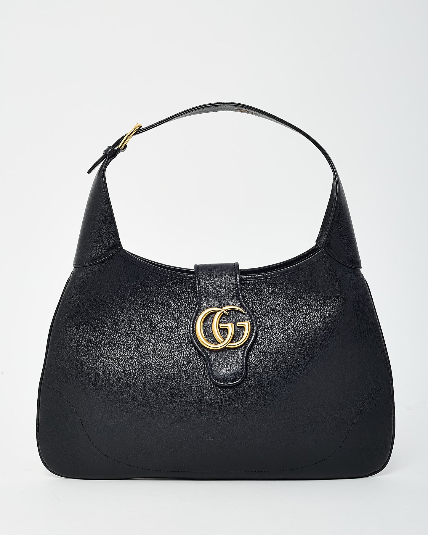 Gucci Black Goatskin Leather Medium Aphrodite Shoulder Bag
