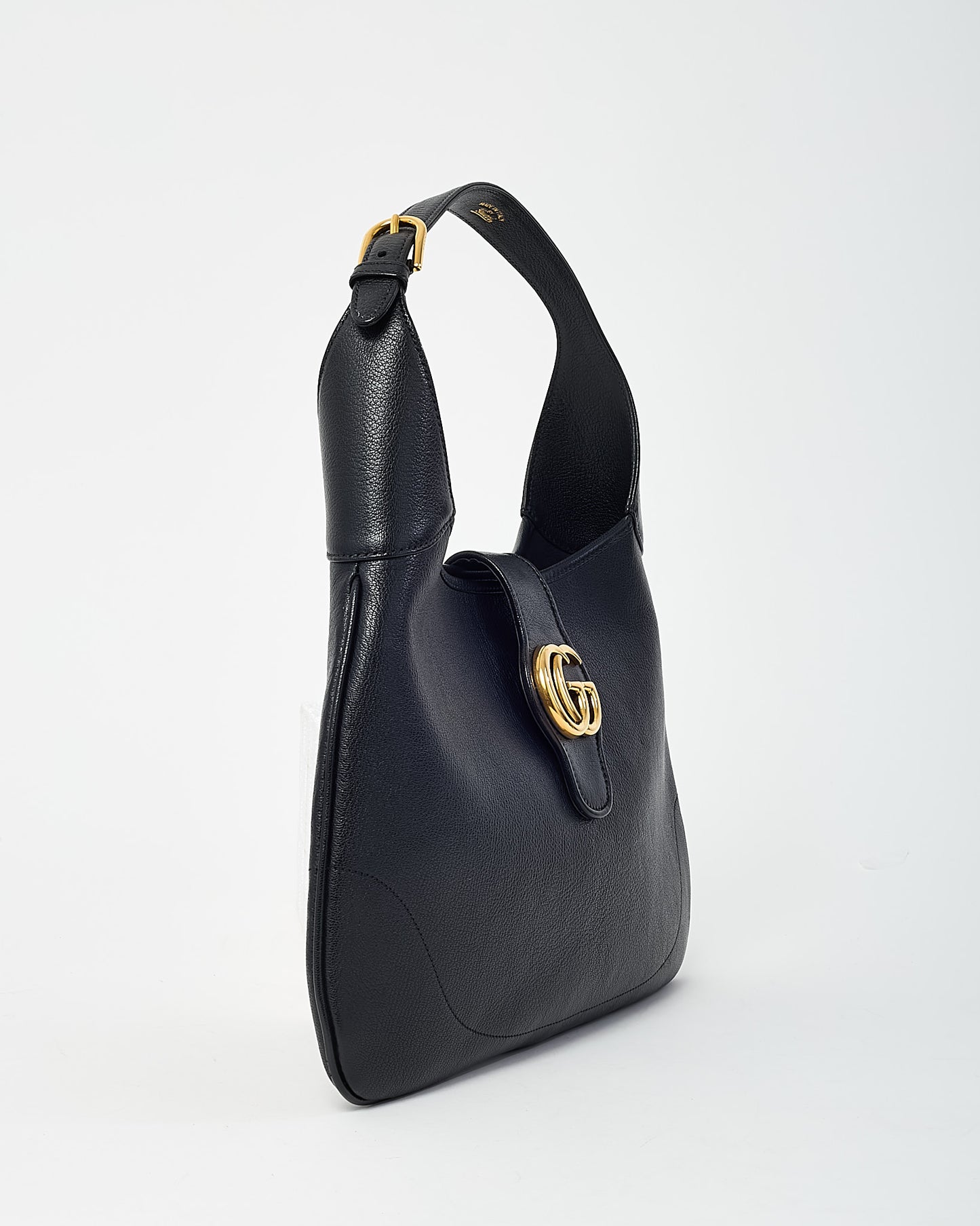Gucci Black Goatskin Leather Medium Aphrodite Shoulder Bag