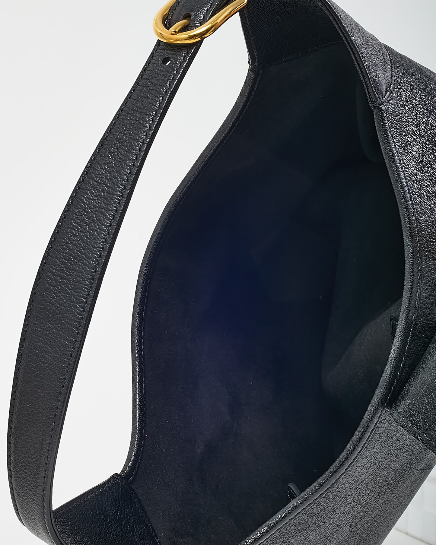 Gucci Black Goatskin Leather Medium Aphrodite Shoulder Bag