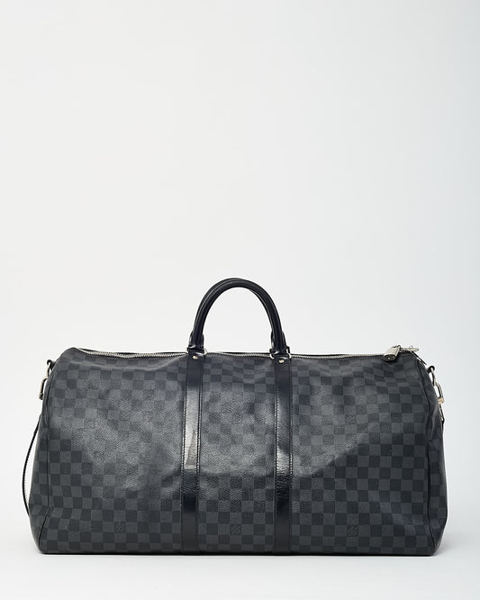 Louis Vuitton Damier Graphite Coated Canvas Keepall Bandoulière 55