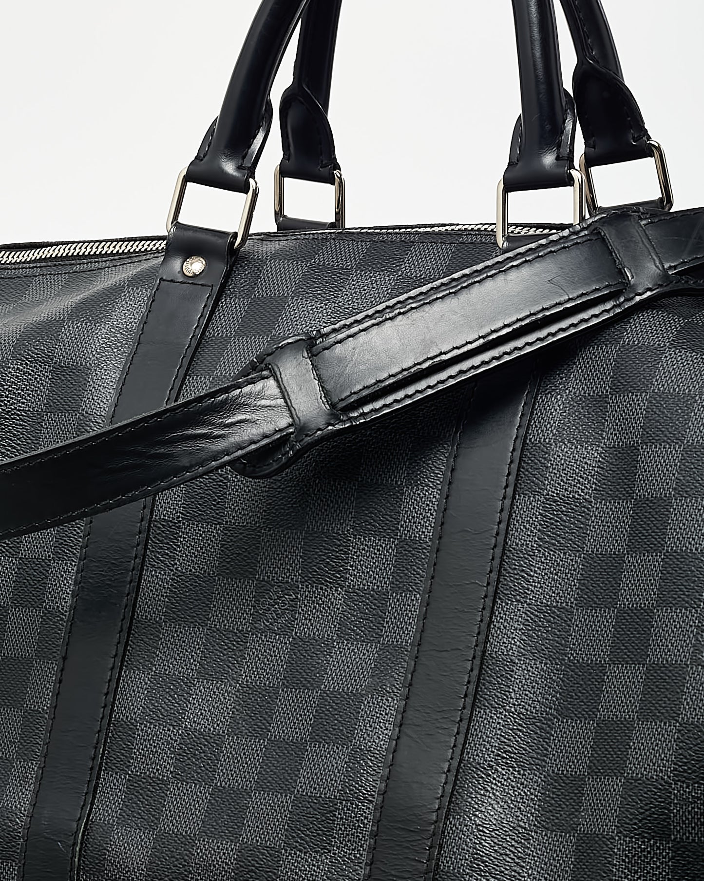 Louis Vuitton Damier Graphite Coated Canvas Keepall Bandoulière 55