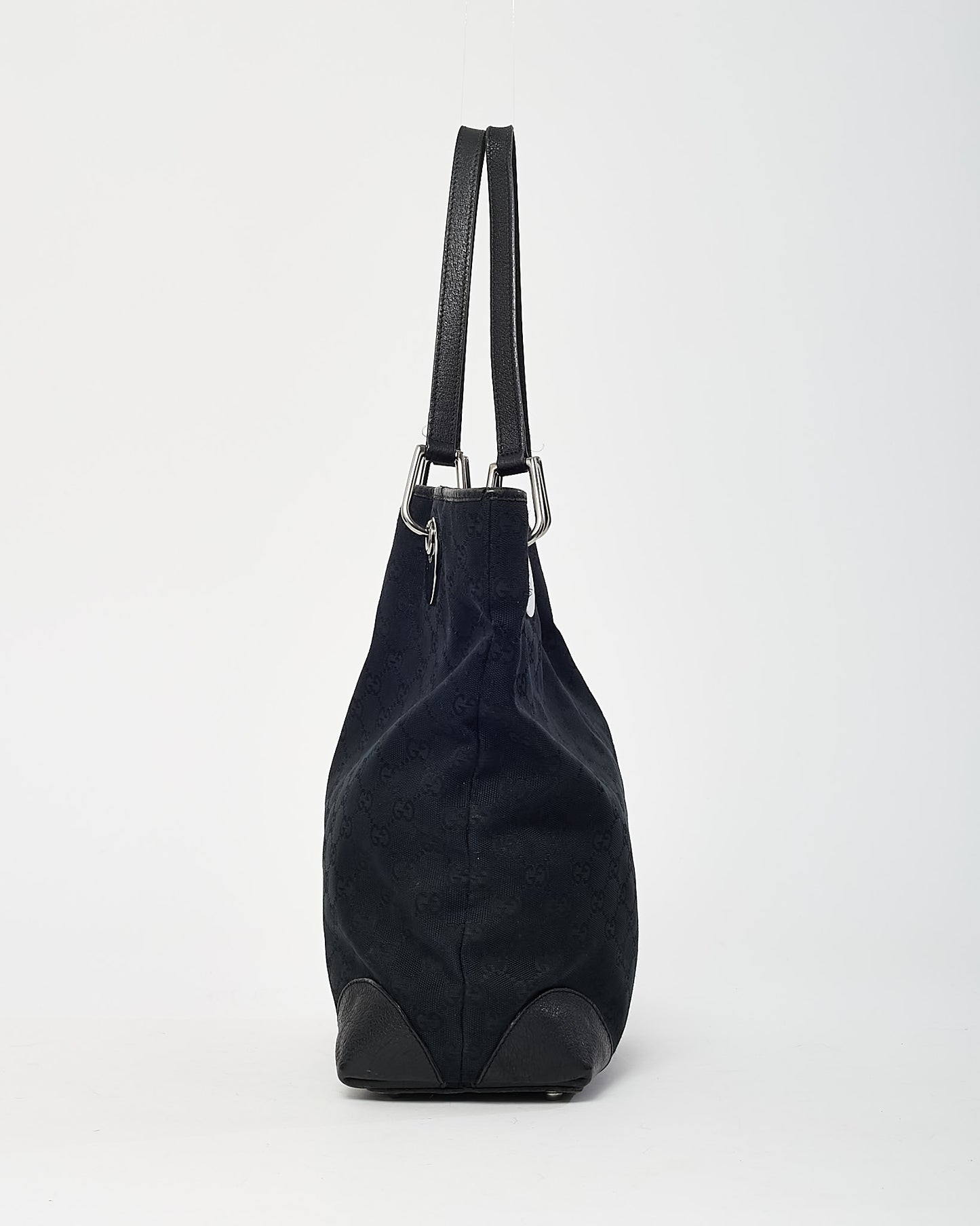 Gucci Black Monogram GG Canvas Small Eclipse Tote Bag