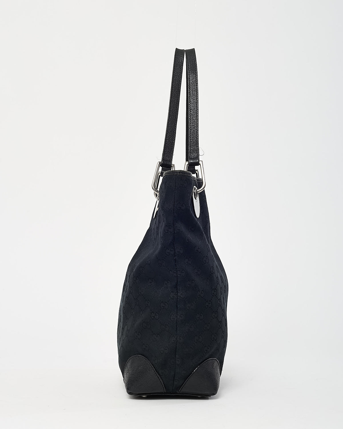 Gucci Black Monogram GG Canvas Small Eclipse Tote Bag