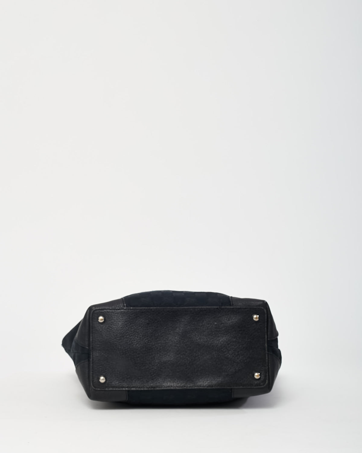 Gucci Black Monogram GG Canvas Small Eclipse Tote Bag