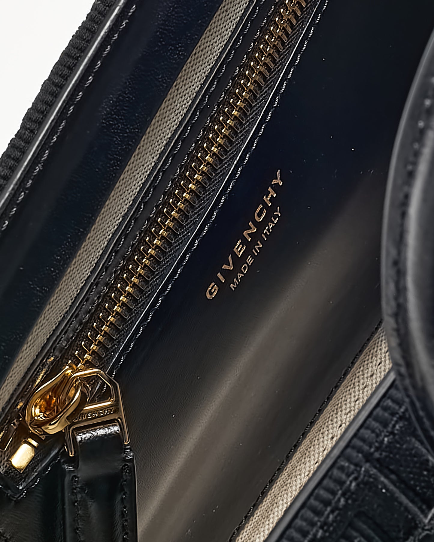 Givenchy Black 4G Monogram Canvas Lock Mini Antigona Bag