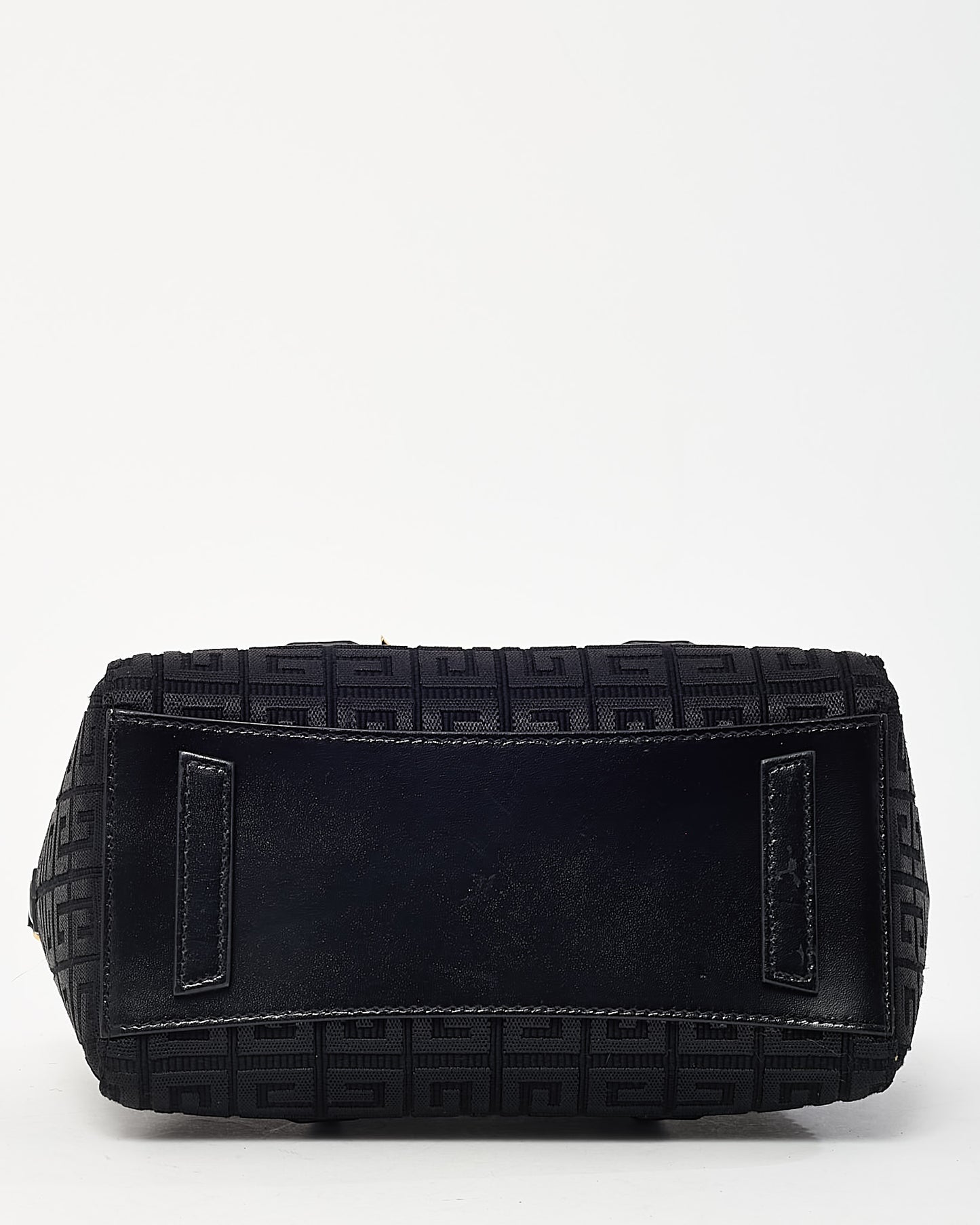 Givenchy Black 4G Monogram Canvas Lock Mini Antigona Bag