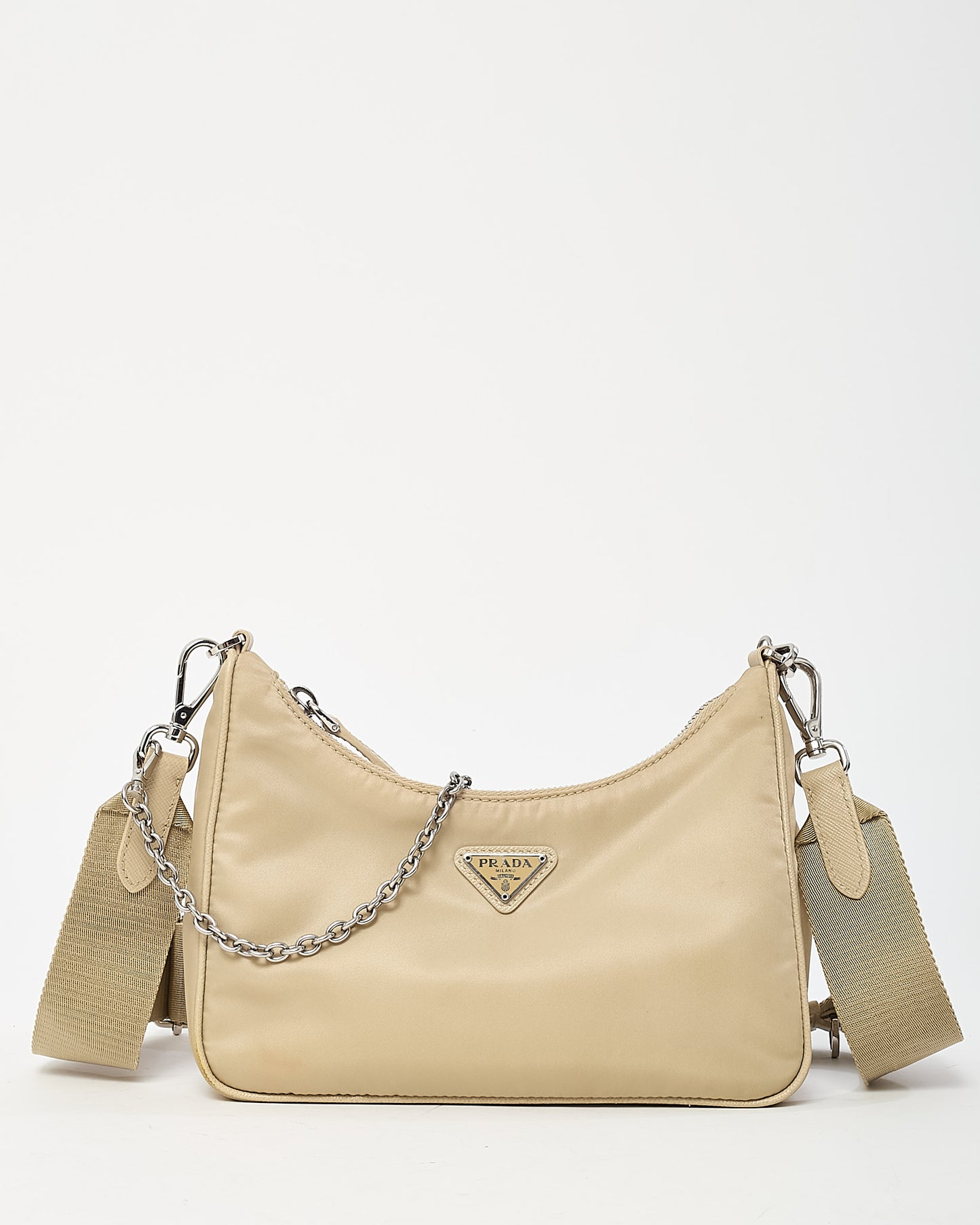 Prada Beige Re-Nylon 2005 Re-Edition Crossbody Bag