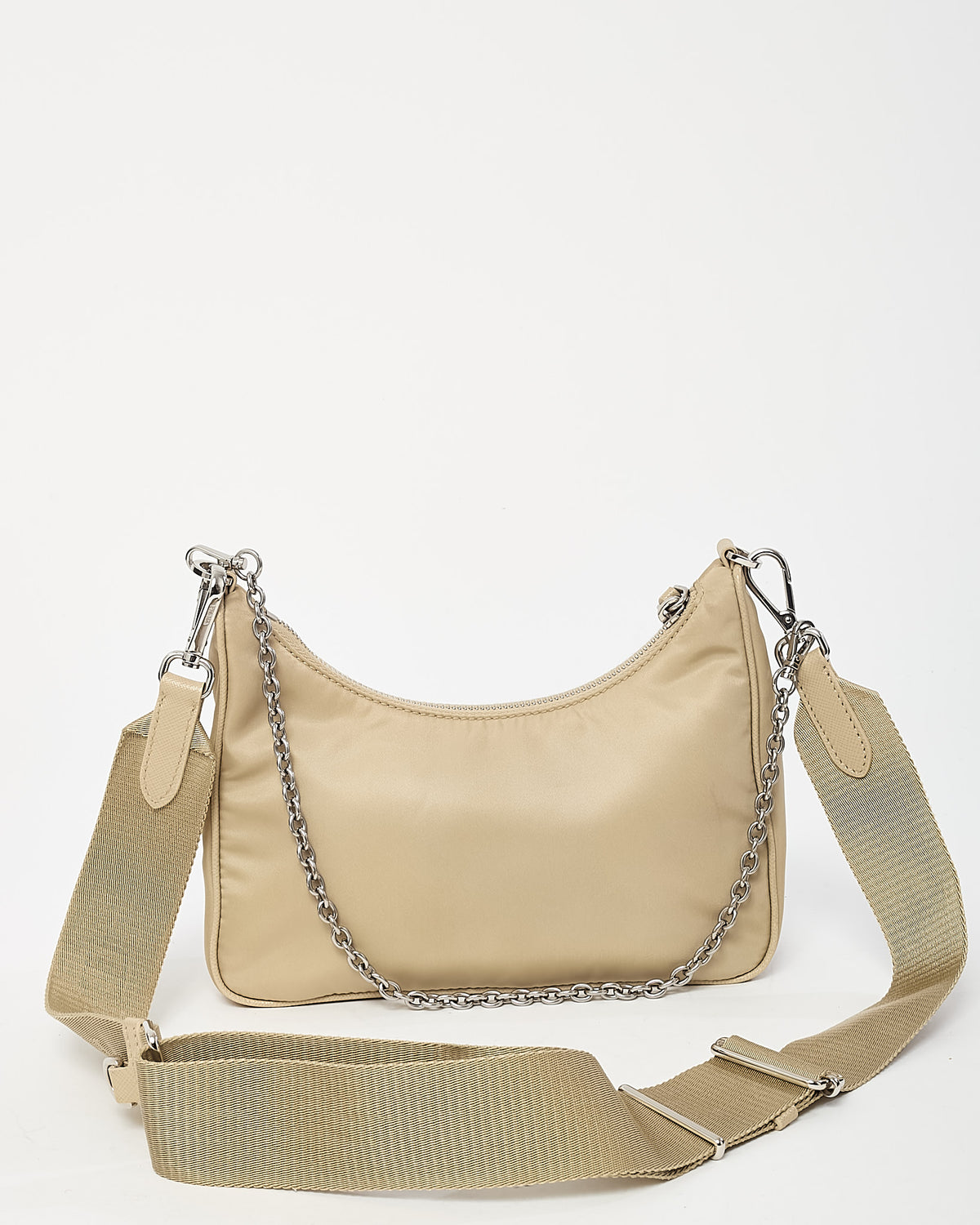 Prada Beige Re-Nylon 2005 Re-Edition Crossbody Bag