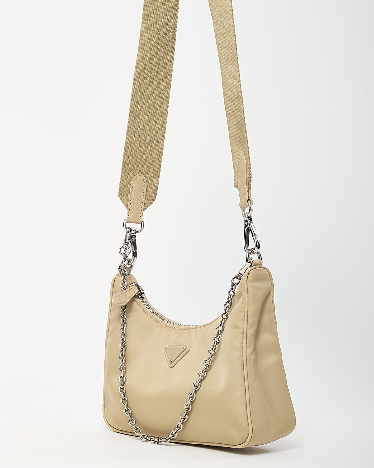 Prada Beige Re-Nylon 2005 Re-Edition Crossbody Bag