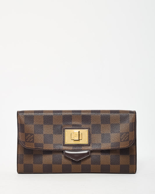 Louis Vuitton Damier Ebene Coated Canvas Rosebery Wallet