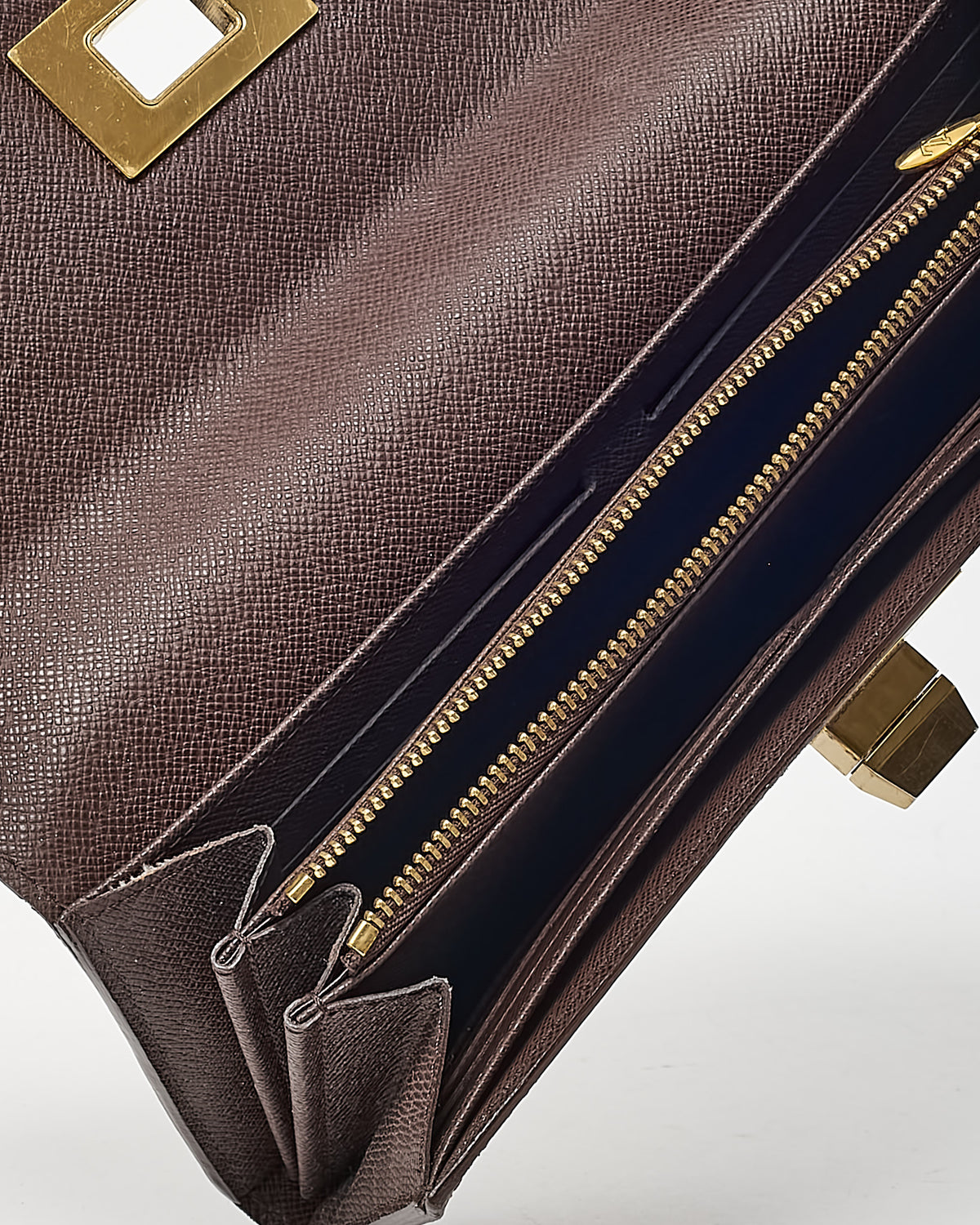 Louis Vuitton Damier Ebene Coated Canvas Rosebery Wallet