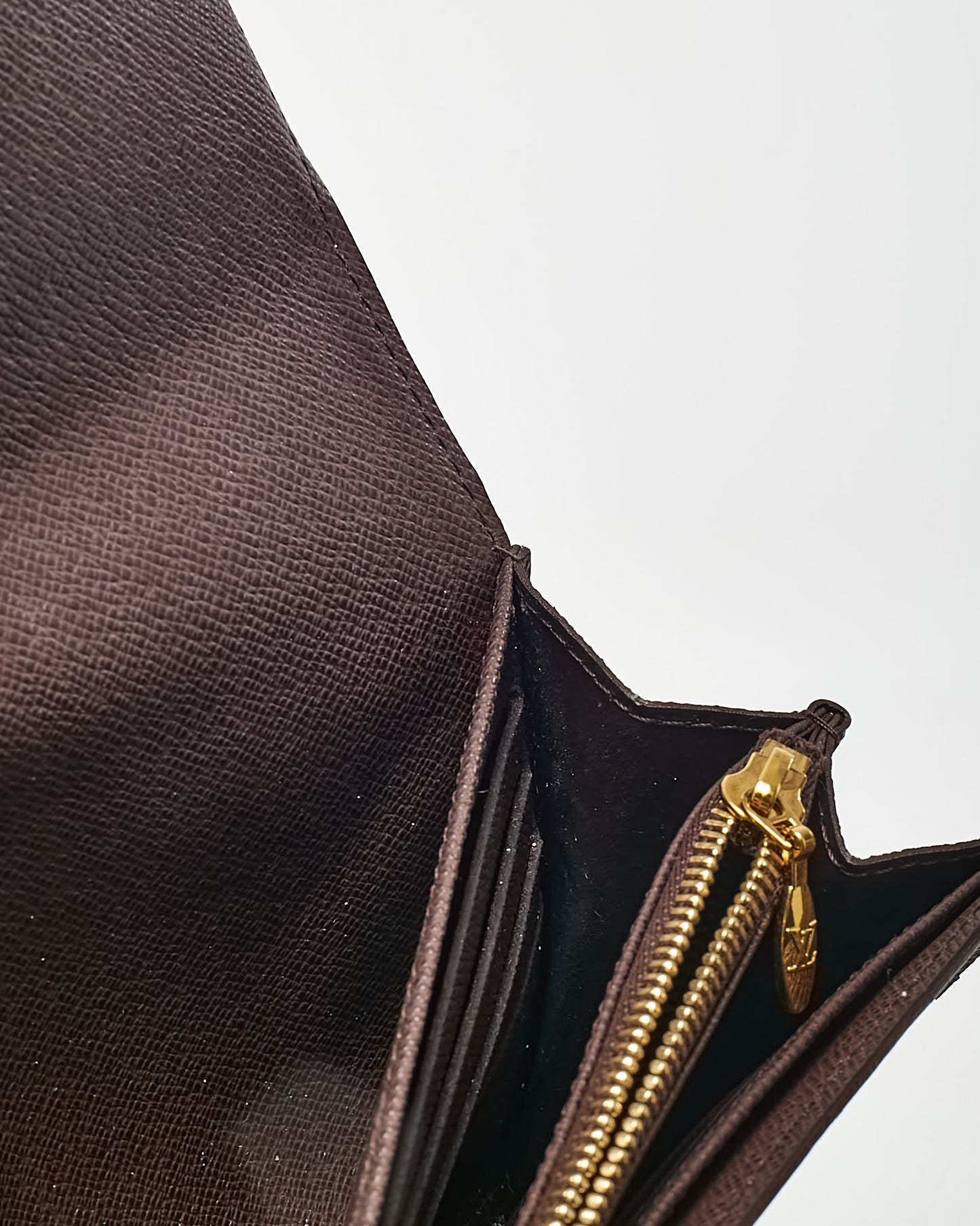 Louis Vuitton Damier Ebene Coated Canvas Rosebery Wallet