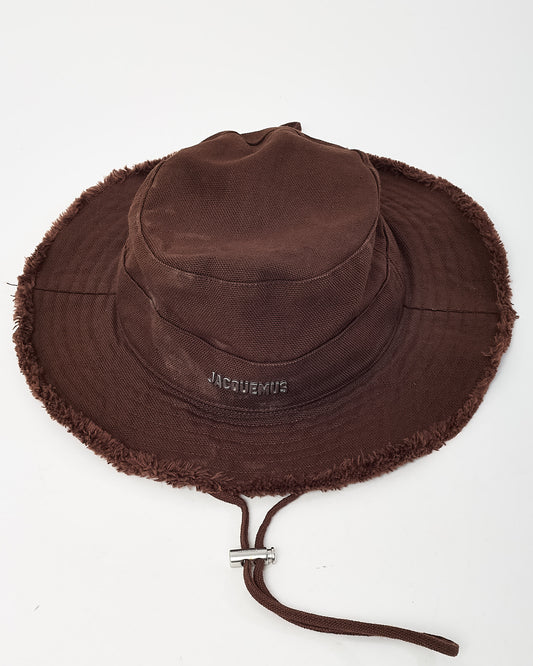 Jacquemus Brown Cotton Canvas 'The Artichaut' Bucket Hat - 58/M