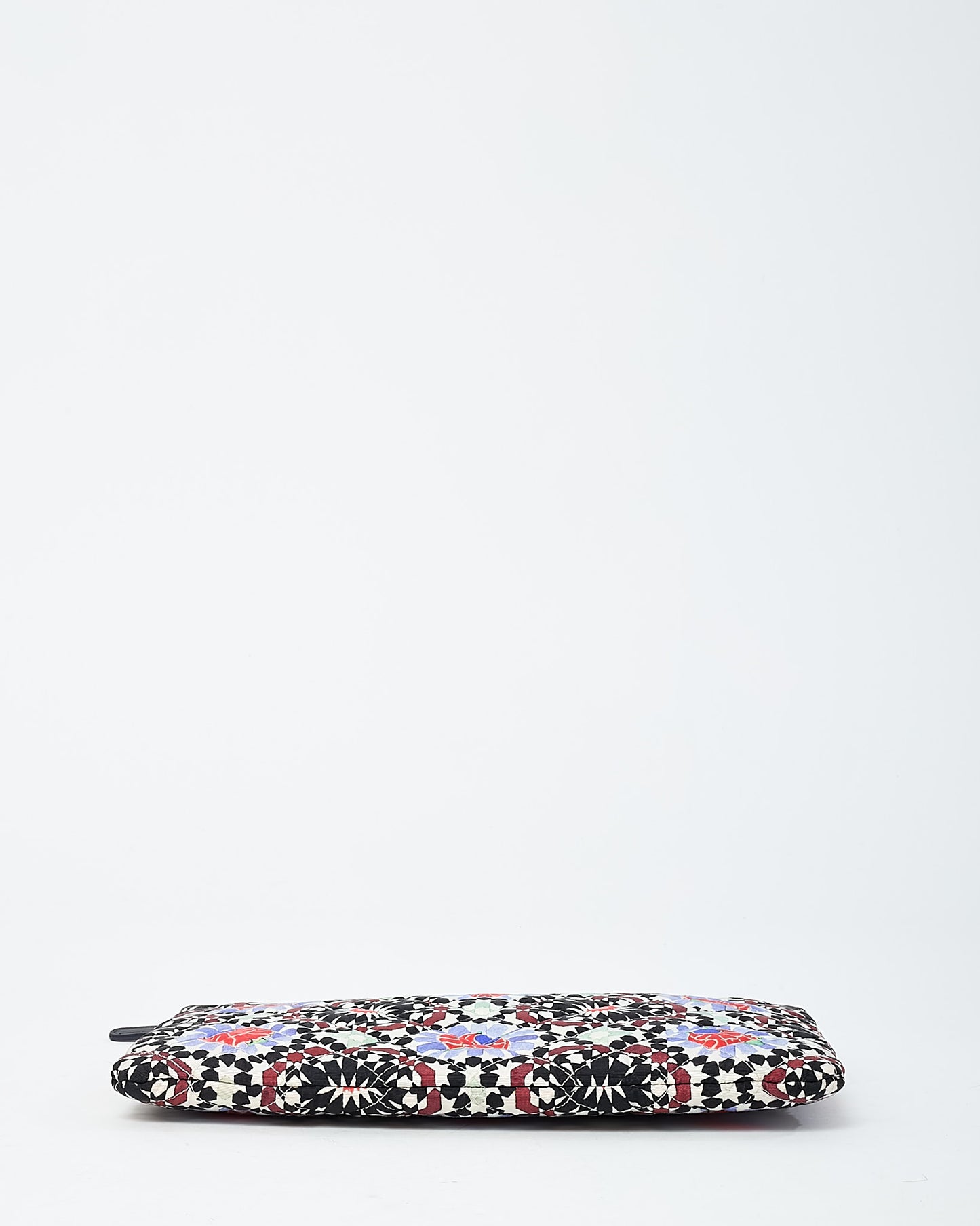 Chanel Multi Floral Printed Canvas Dubai Paris Medium O Case Zip Pouch