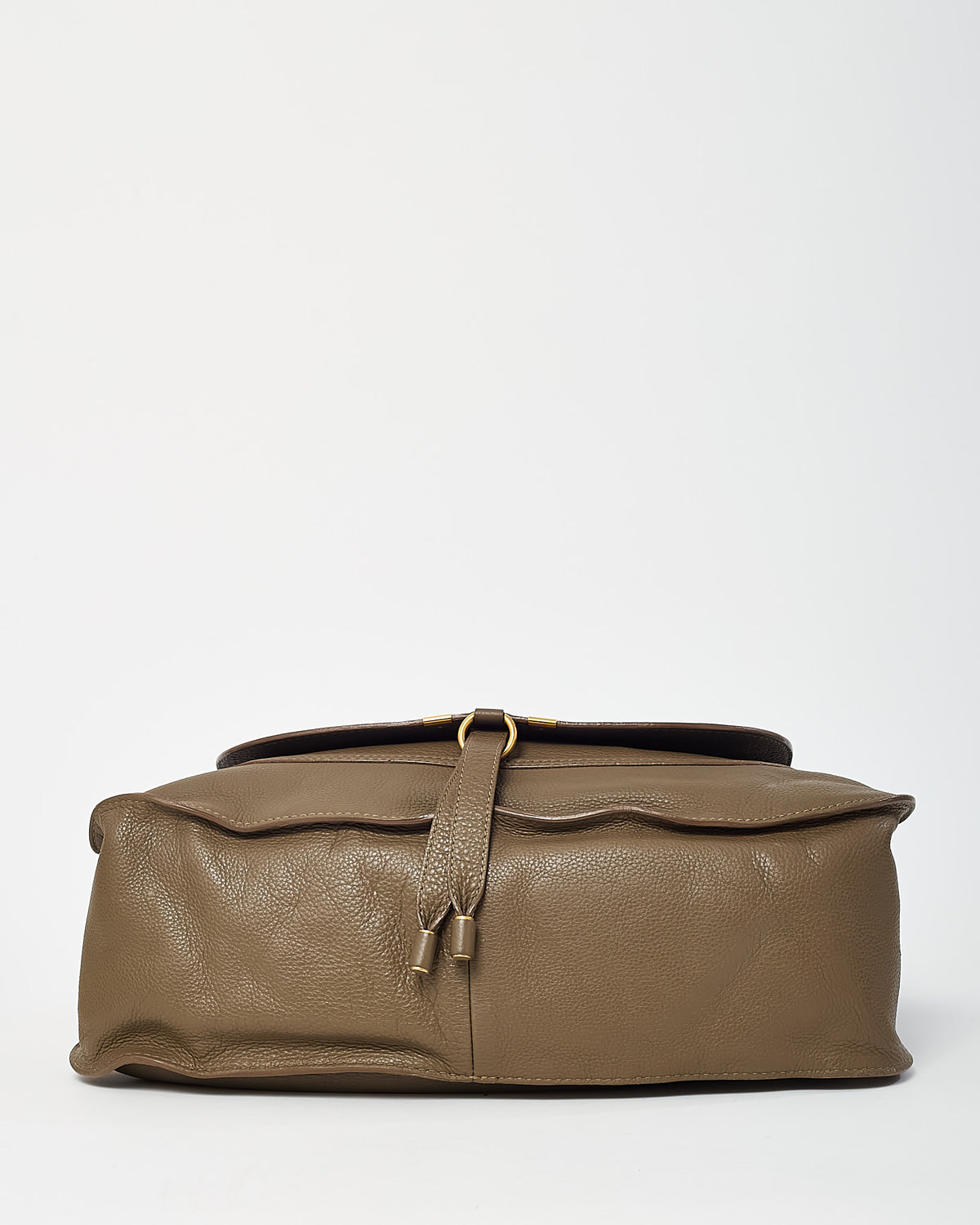 Chloé Khaki Leather Large Marcie Hobo Shoulder Bag