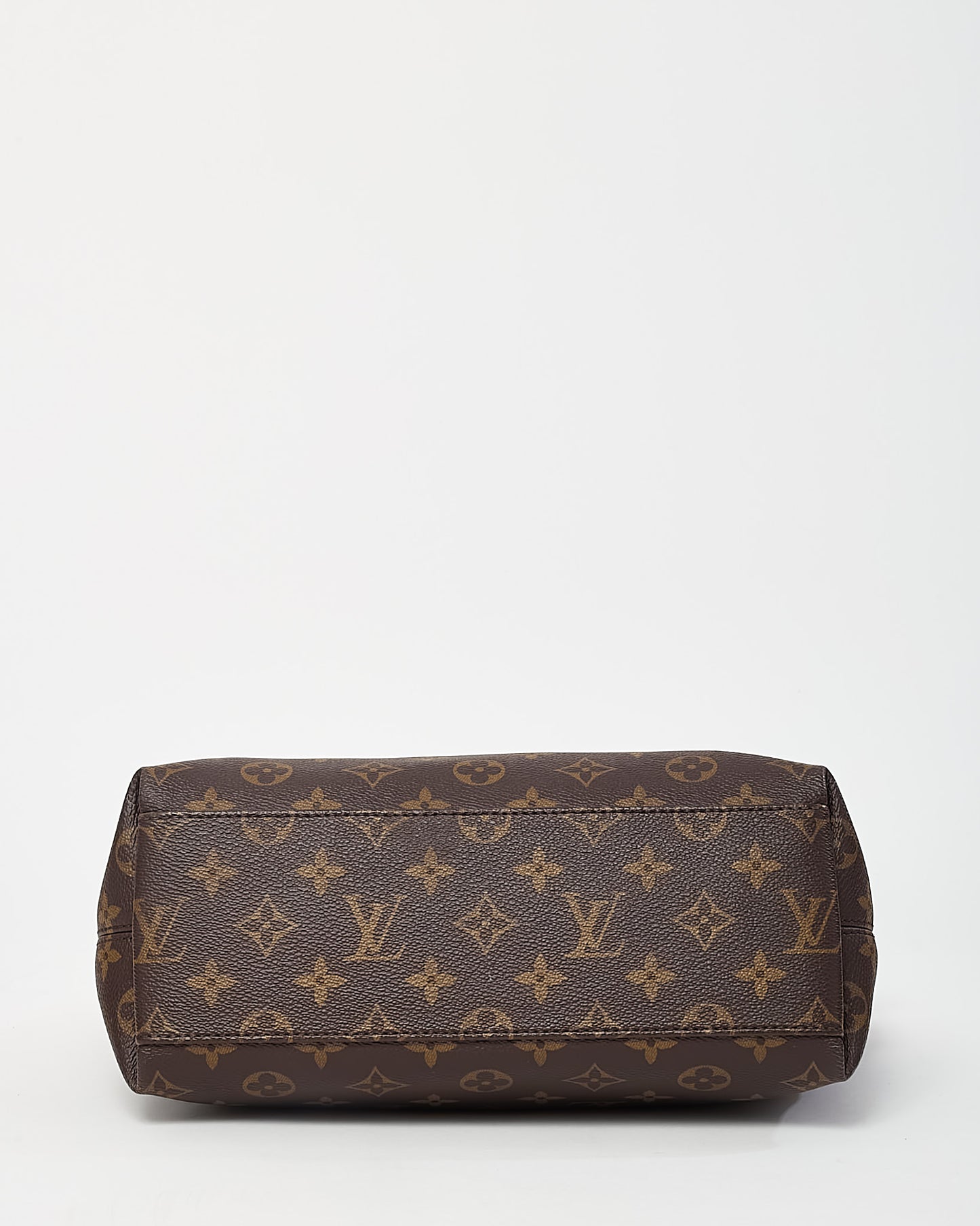 Louis Vuitton Brown Leather and Monogram Coated Canvas Tuileries Besace Bag with Strap