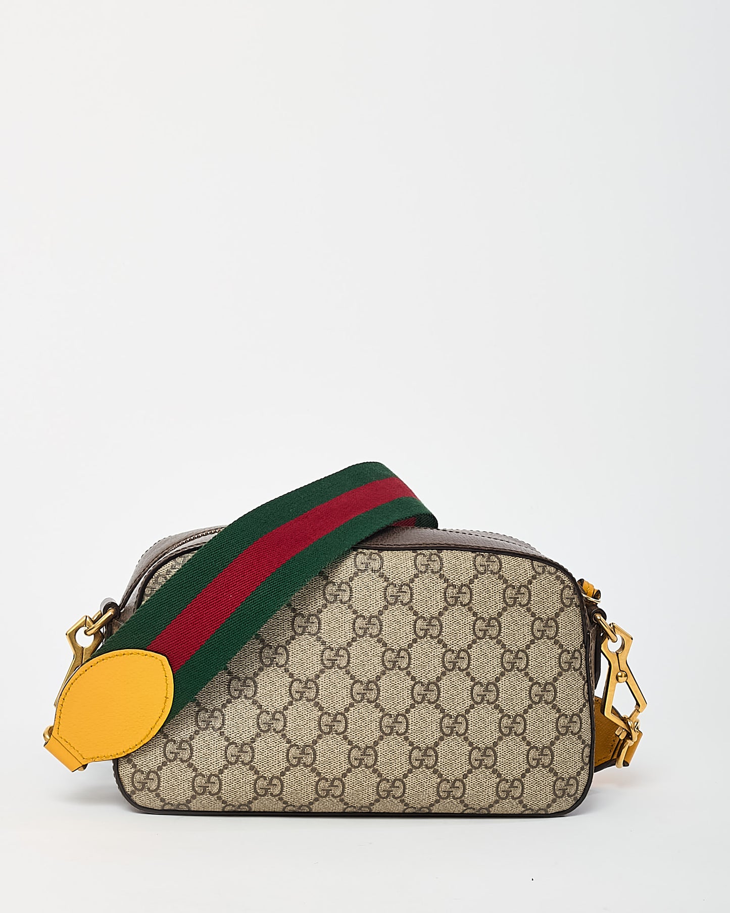 Gucci Beige and Brown GG Supreme Monogram Canvas Neo Vintage Web Camera Bag