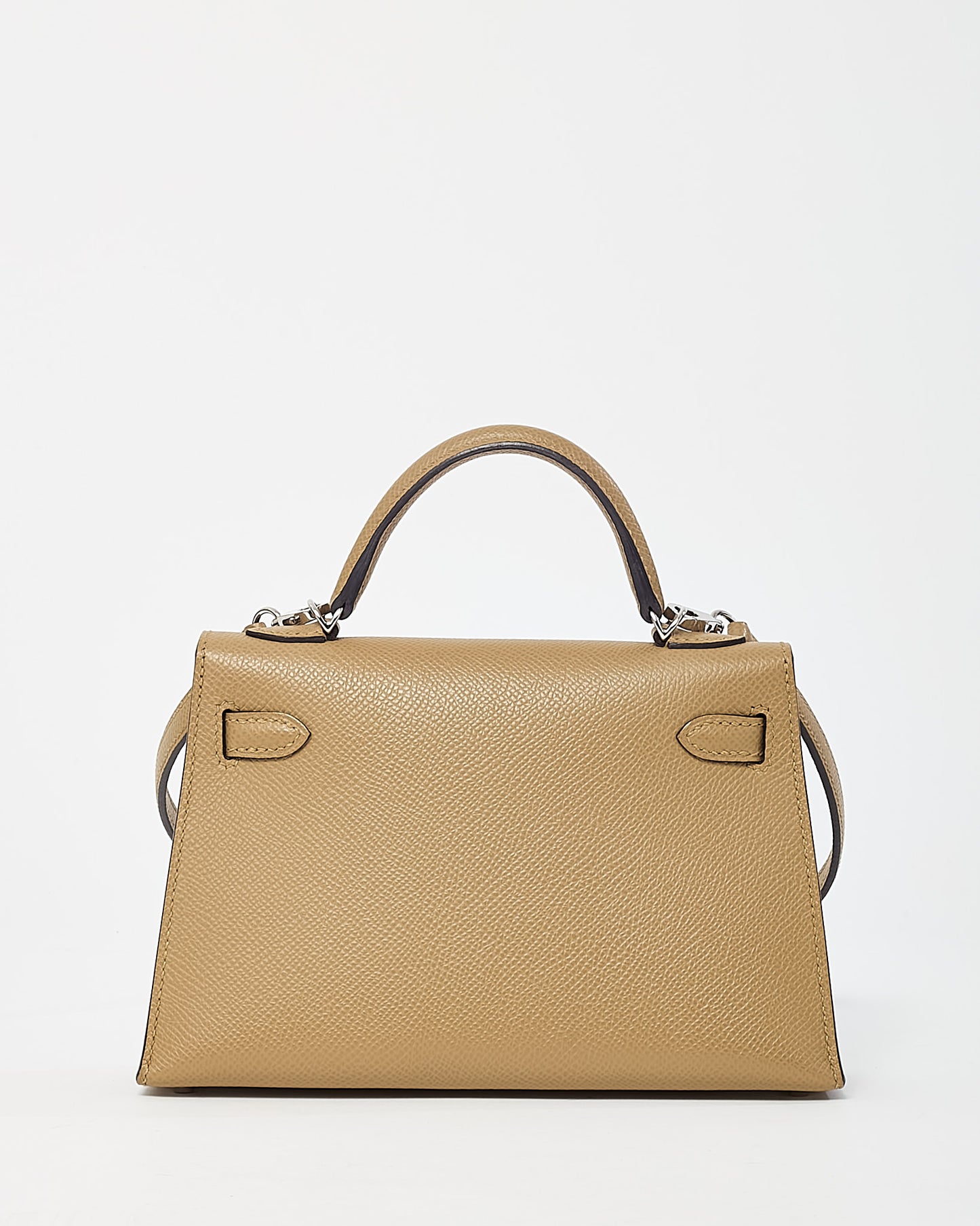 Hermès Poussiere Epsom Leather Mini Kelly II Sellier Handbag PHW