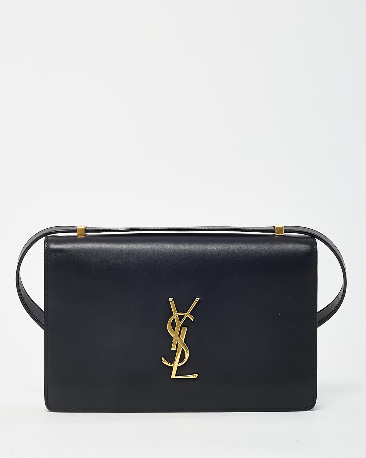 Saint Laurent Black Calfskin Leather GHW YSL Small Dylan Flap Shoulder Bag