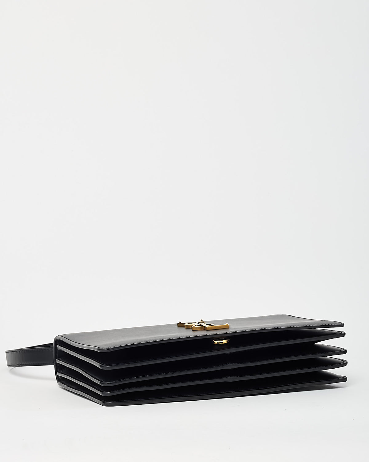 Saint Laurent Black Calfskin Leather GHW YSL Small Dylan Flap Shoulder Bag