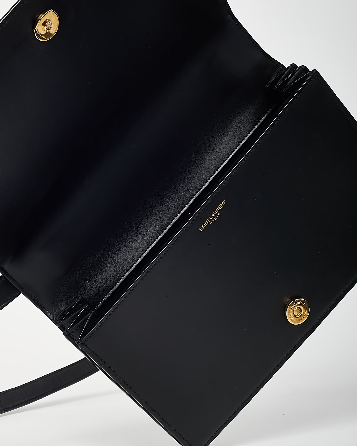 Saint Laurent Black Calfskin Leather GHW YSL Small Dylan Flap Shoulder Bag