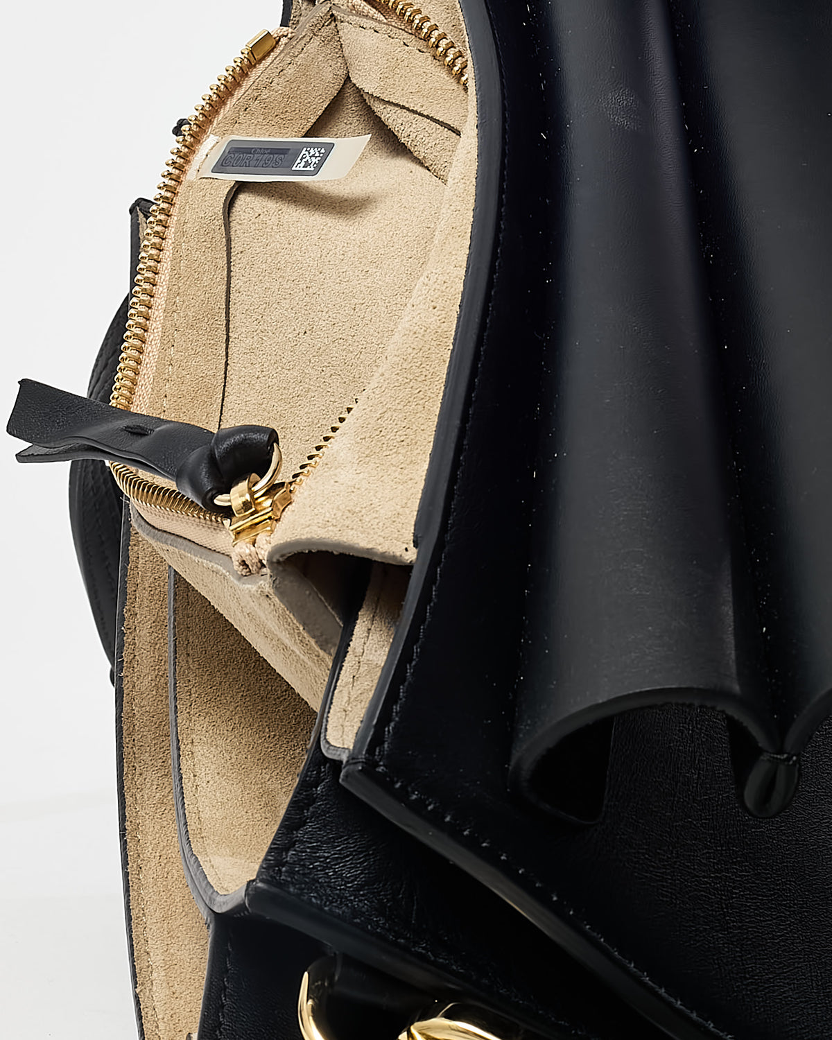 Chloé Black Leather & Suede Medium Faye Shoulder Bag