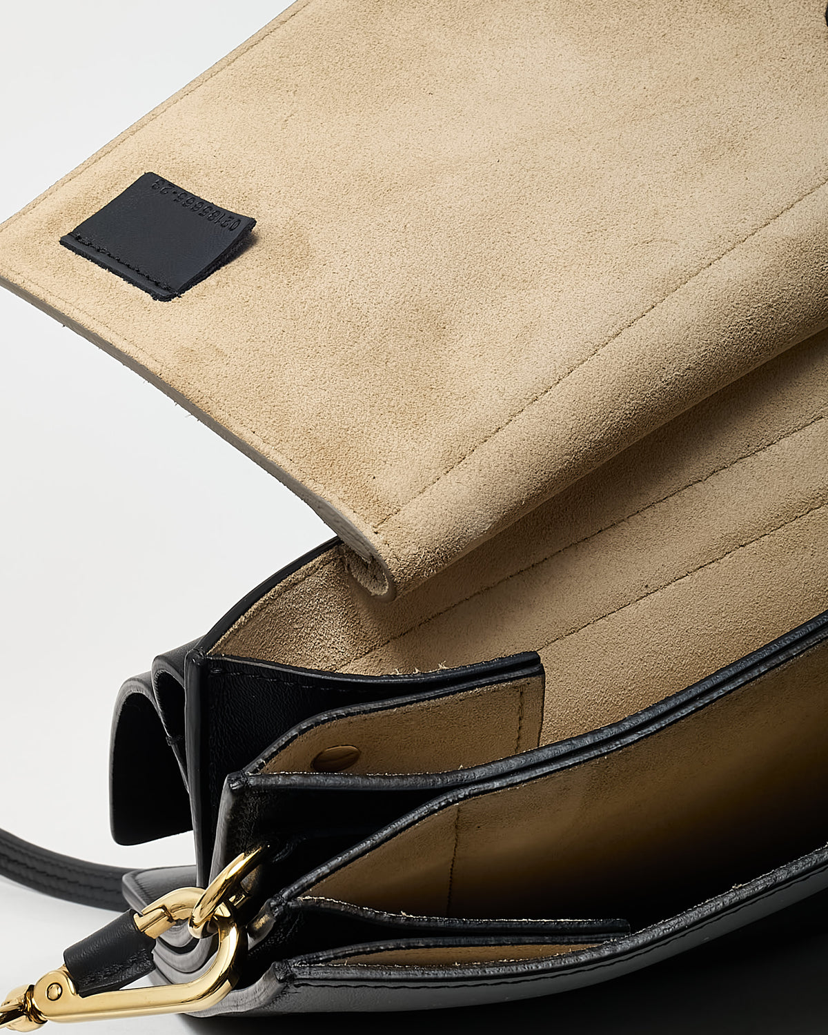 Chloé Black Leather & Suede Medium Faye Shoulder Bag