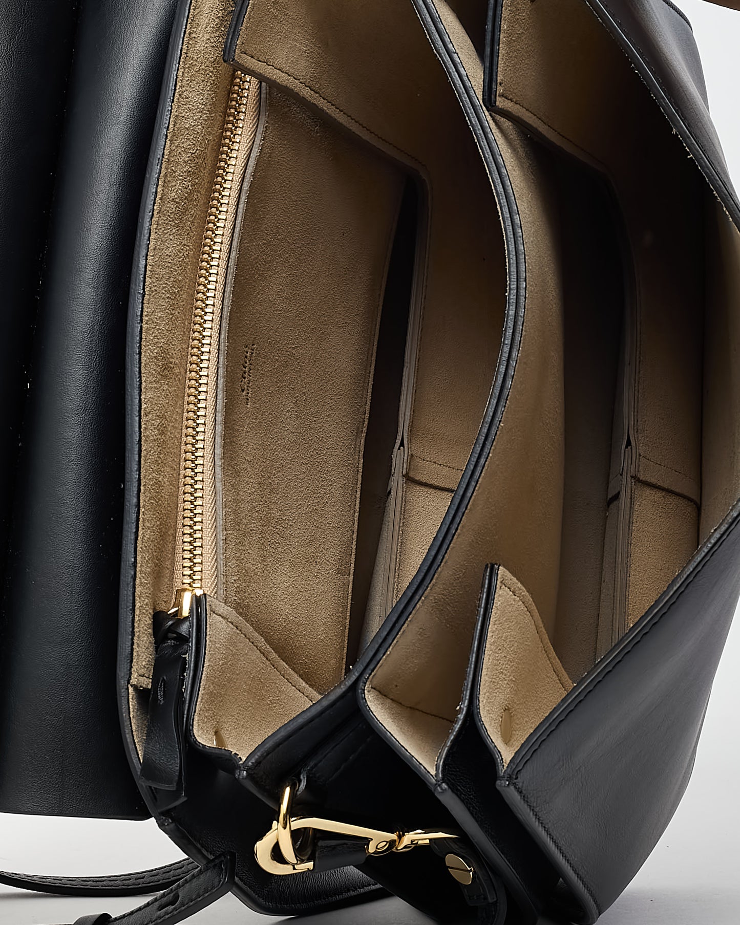 Chloé Black Leather & Suede Medium Faye Shoulder Bag
