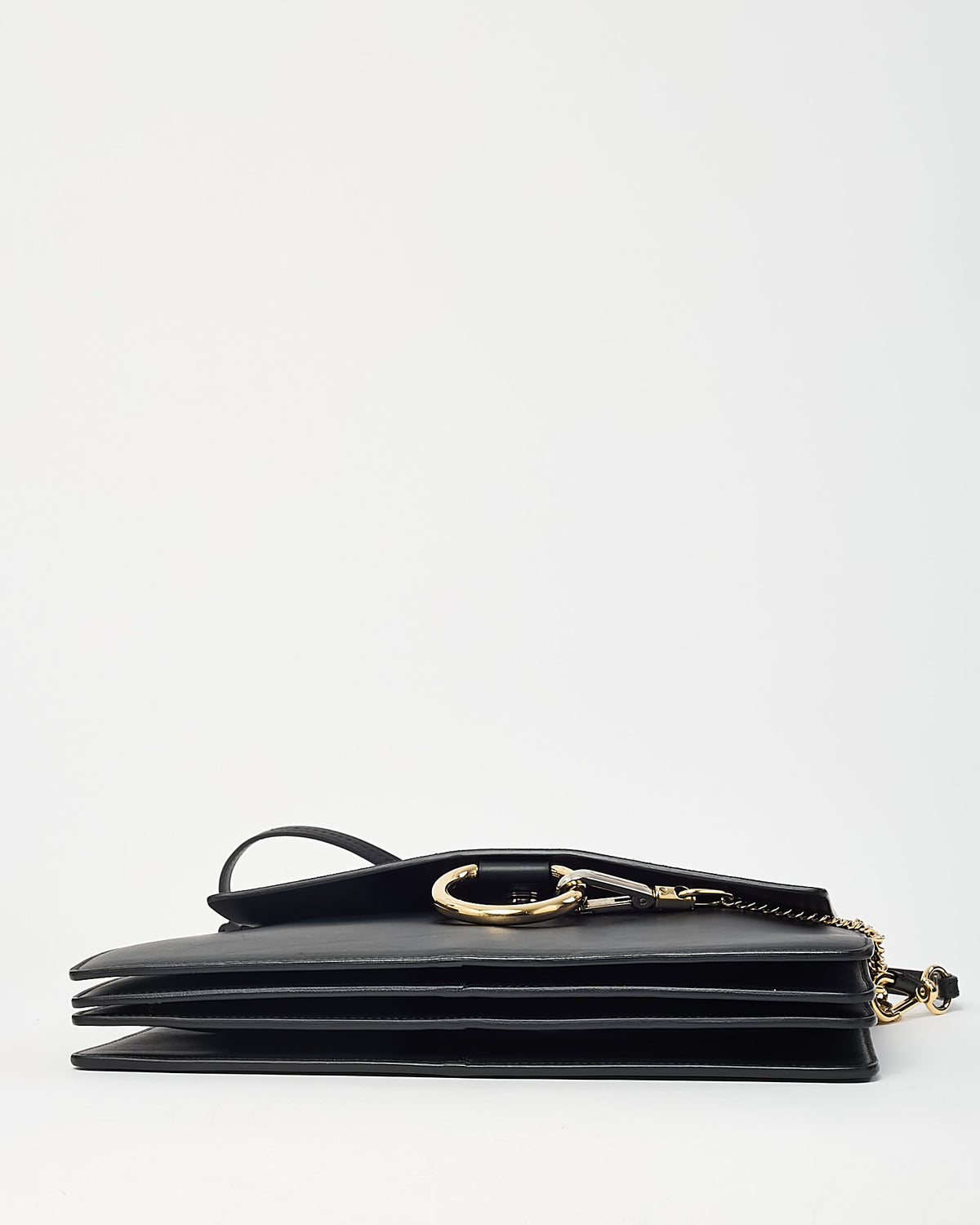 Chloé Black Leather & Suede Medium Faye Shoulder Bag