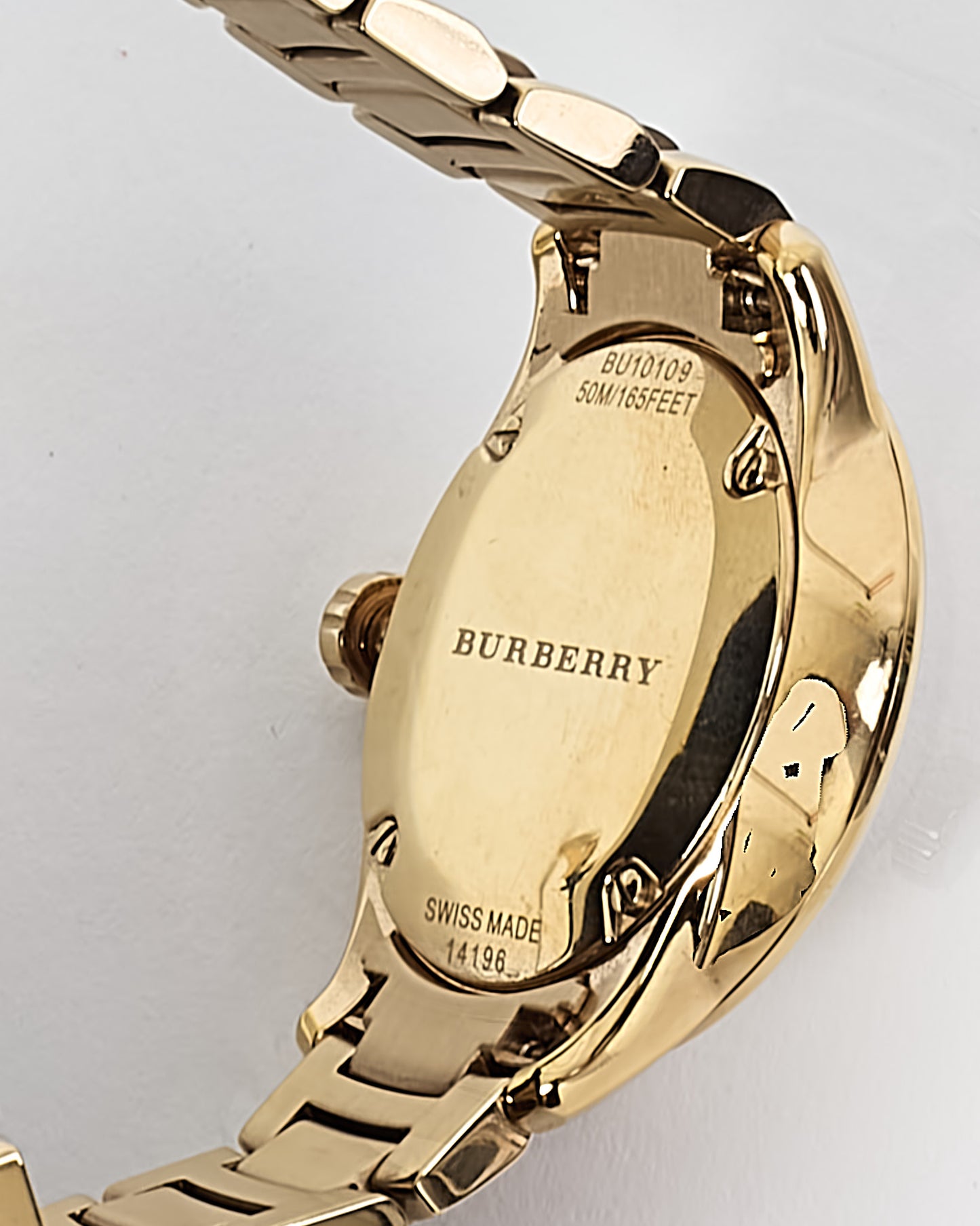 Burberry Gold Stainless Steel Champagne Gold Dial BU10109 32mm Watch