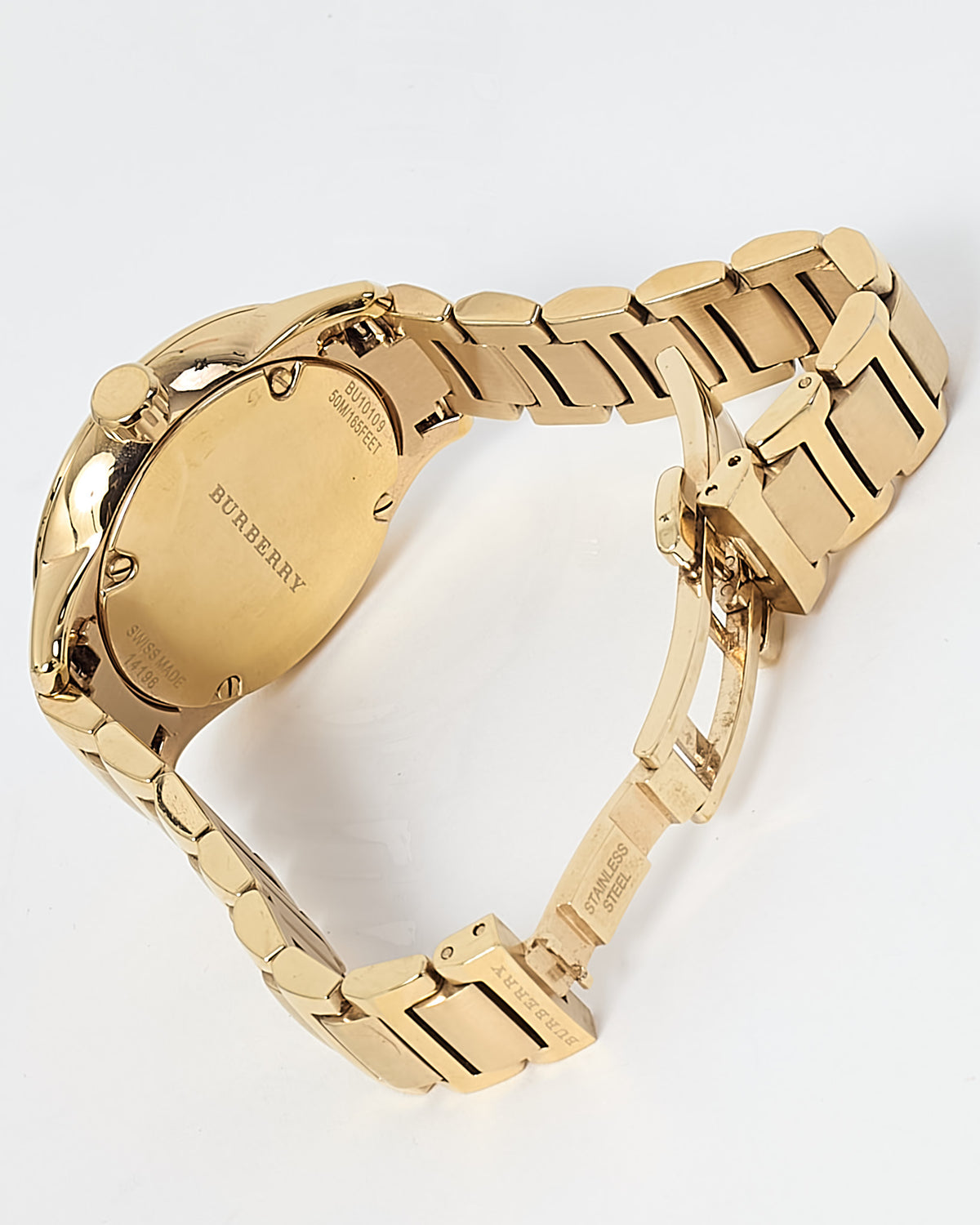 Burberry Gold Stainless Steel Champagne Gold Dial BU10109 32mm Watch
