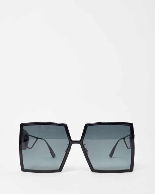 Dior Black Acetate Monochrome 30MONTAIGNE Oversize Square Sunglasses