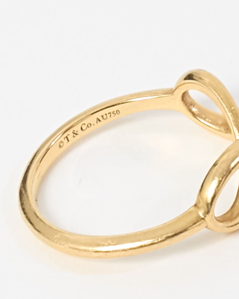 Tiffany & Co. 18k Yellow Gold Infinity Ring - Women's 10